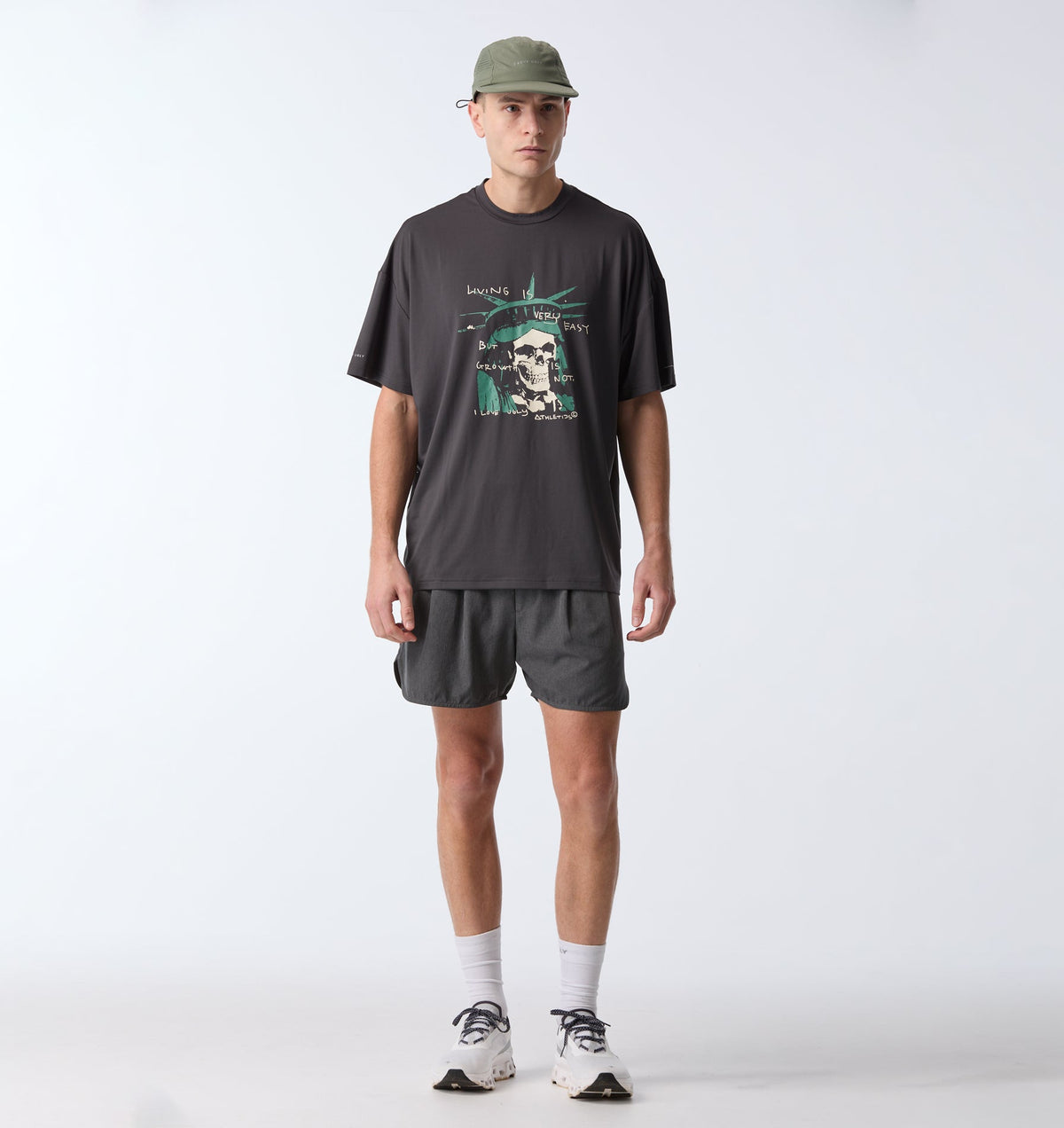 Liberty Active Box Tee - Charcoal