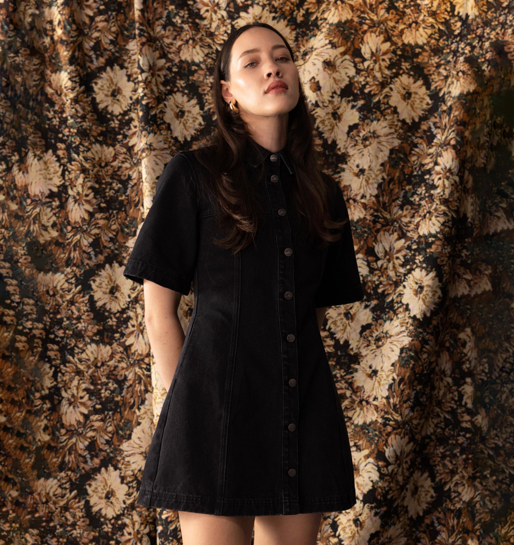 Lula Denim Dress - Washed Black