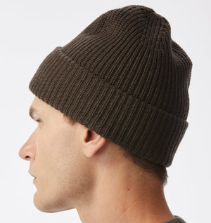 Clifton Wool Beanie - Burnt Olive