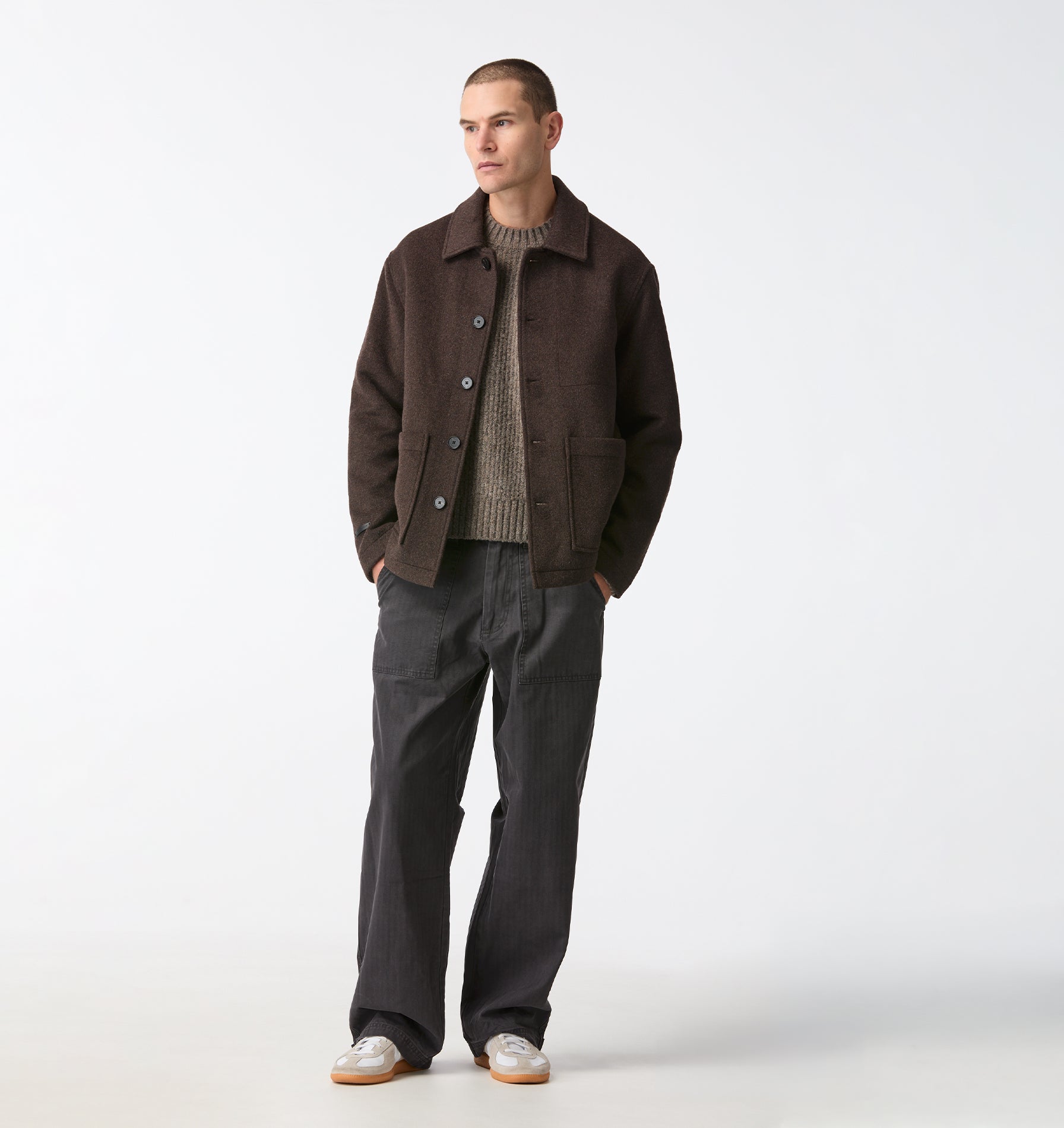 Osborne Wool Jacket - Espresso