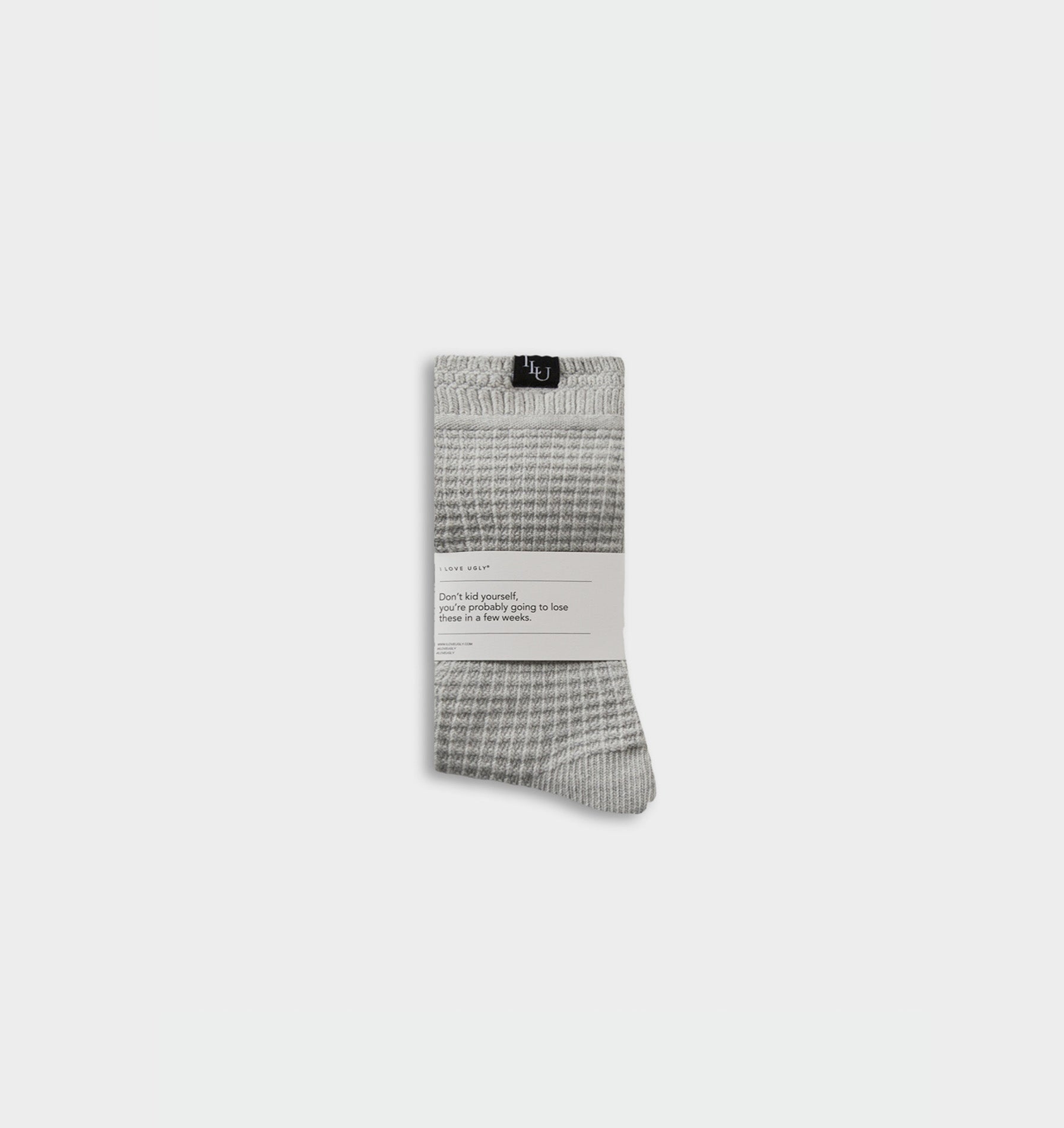 Waffle Sock - Stone Marle