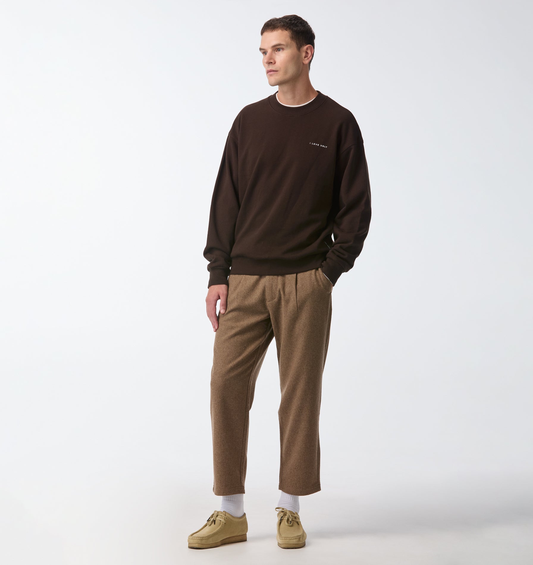 Oversized Crew - Coffee Bean