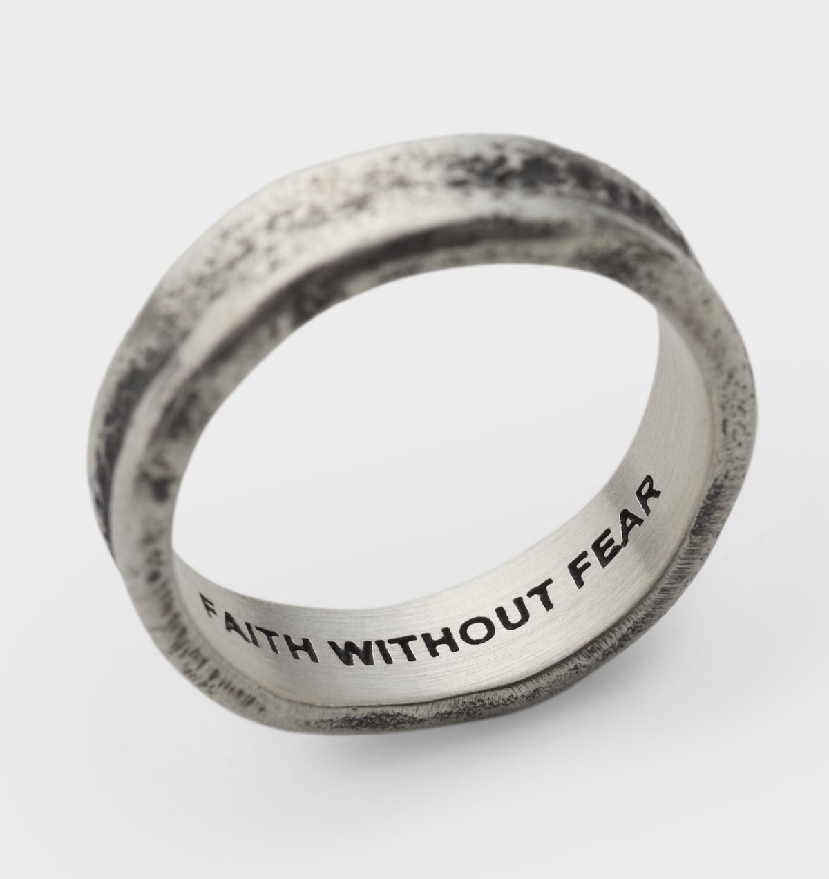 Warped Band Ring - Silver
