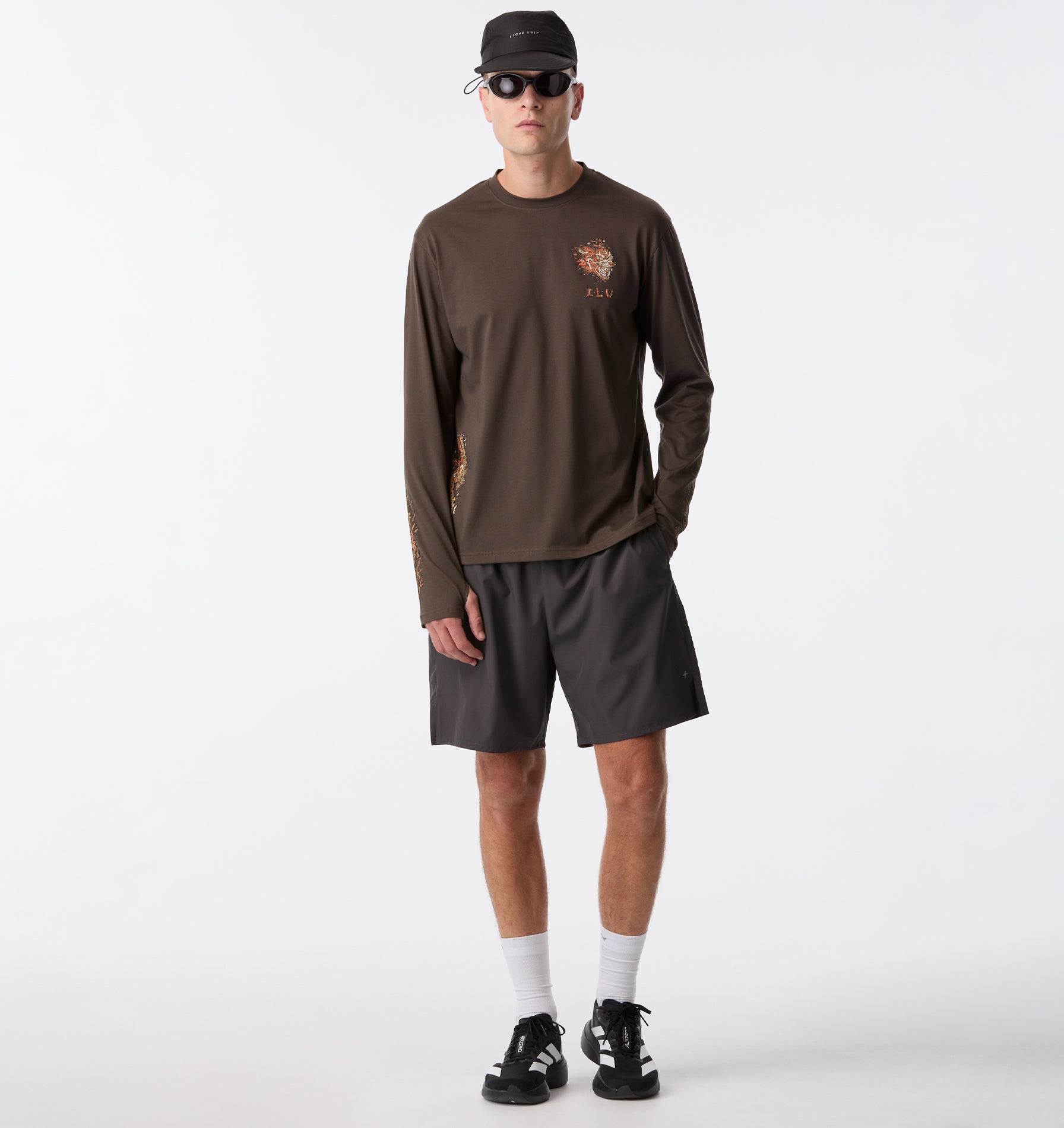 Firebird Active LS Top - Washed Espresso