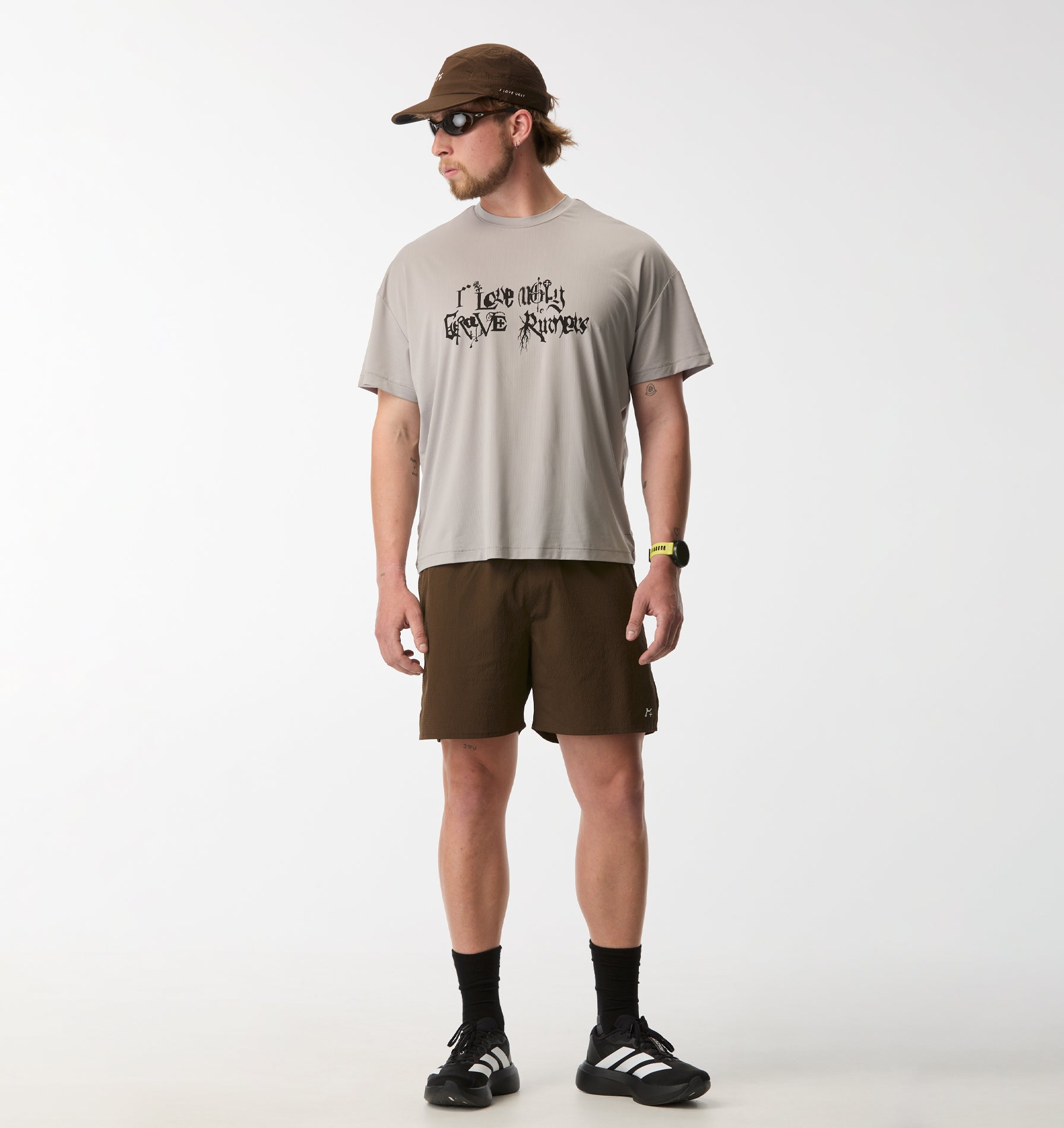 GR X ILU Active Lewi Tee - Light Grey