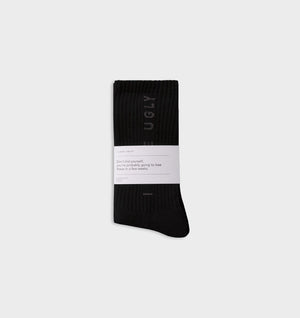 Big Logo Basic Sock - Black