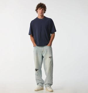 Distressed Edgar Denim - Light Vintage Blue