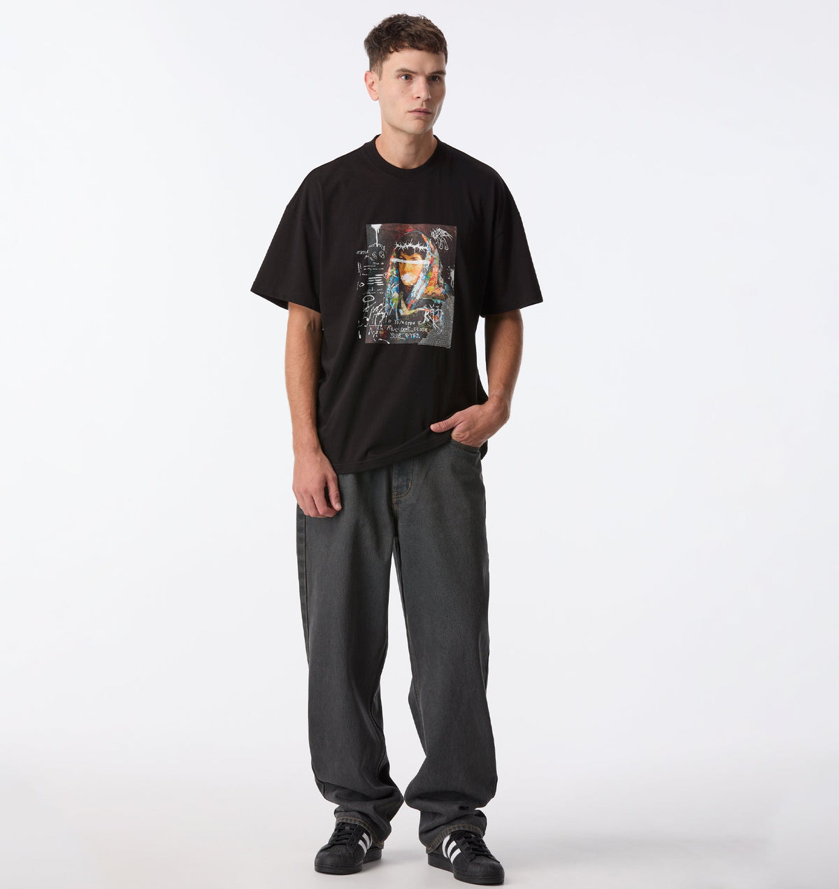 Close Your Eyes Box Tee 2.0 - Black