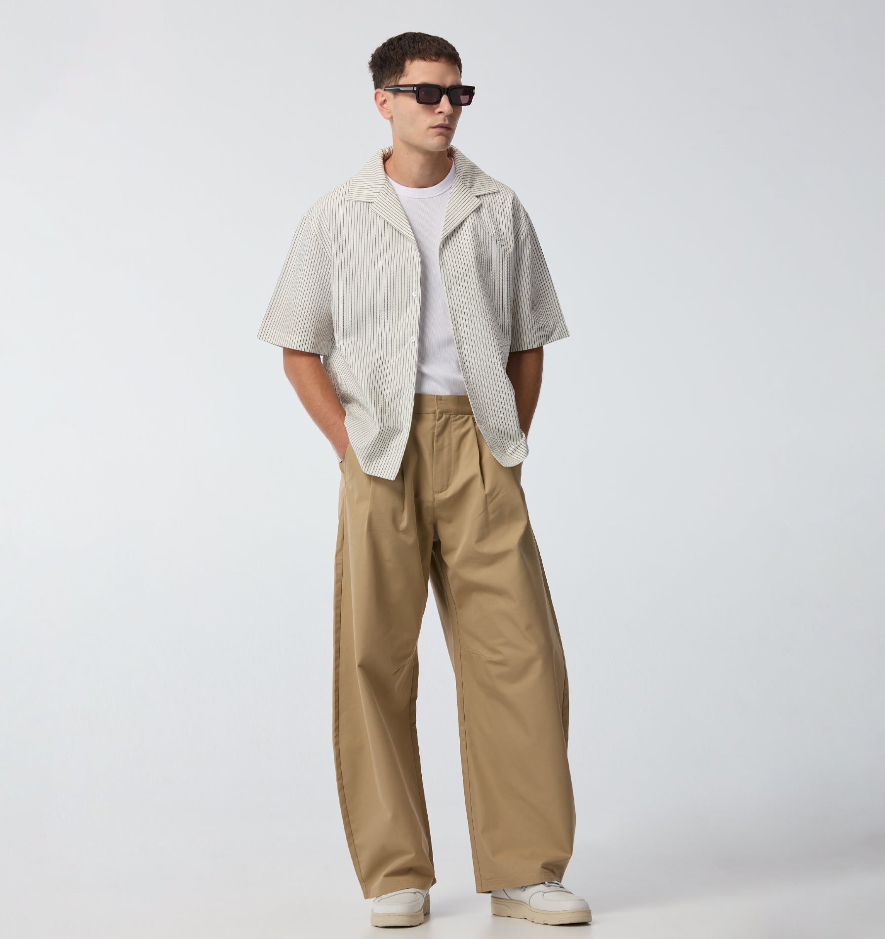 Balloon Pleat Pant - Beige | I Love Ugly AU