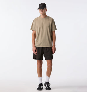 Cotton Active Crop Tee - Washed Taupe