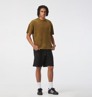 Textured Lewi Tee - Moss