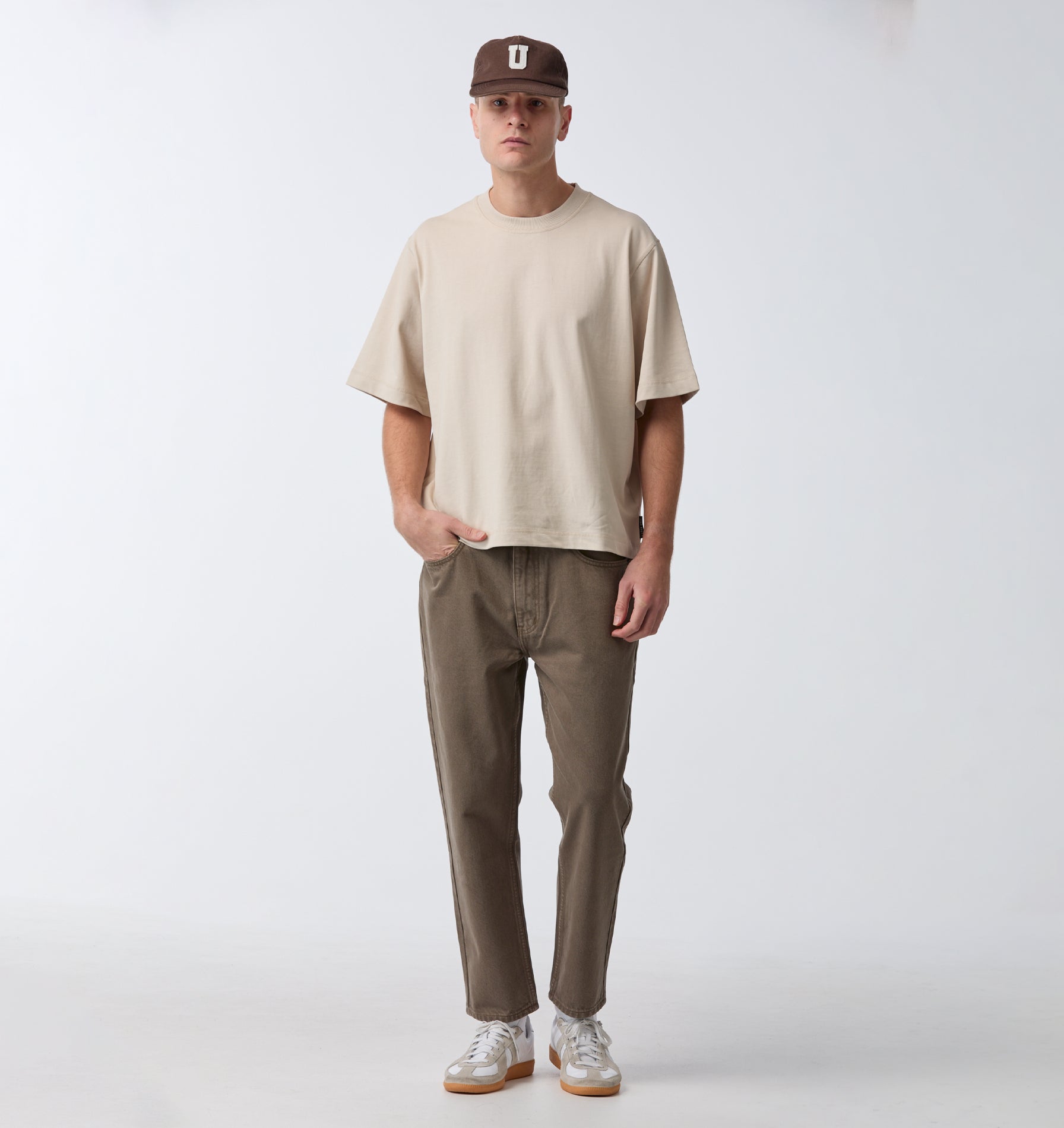 Cropped 90s Denim - Mocha