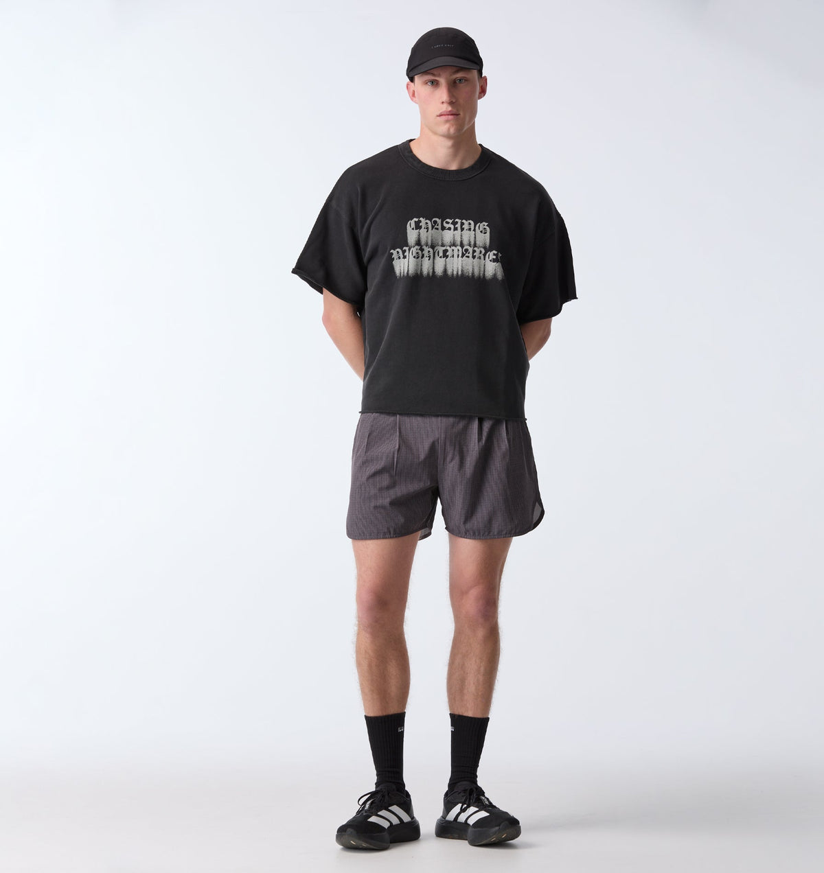 Nightmare Fleece Tee - Faded Black
