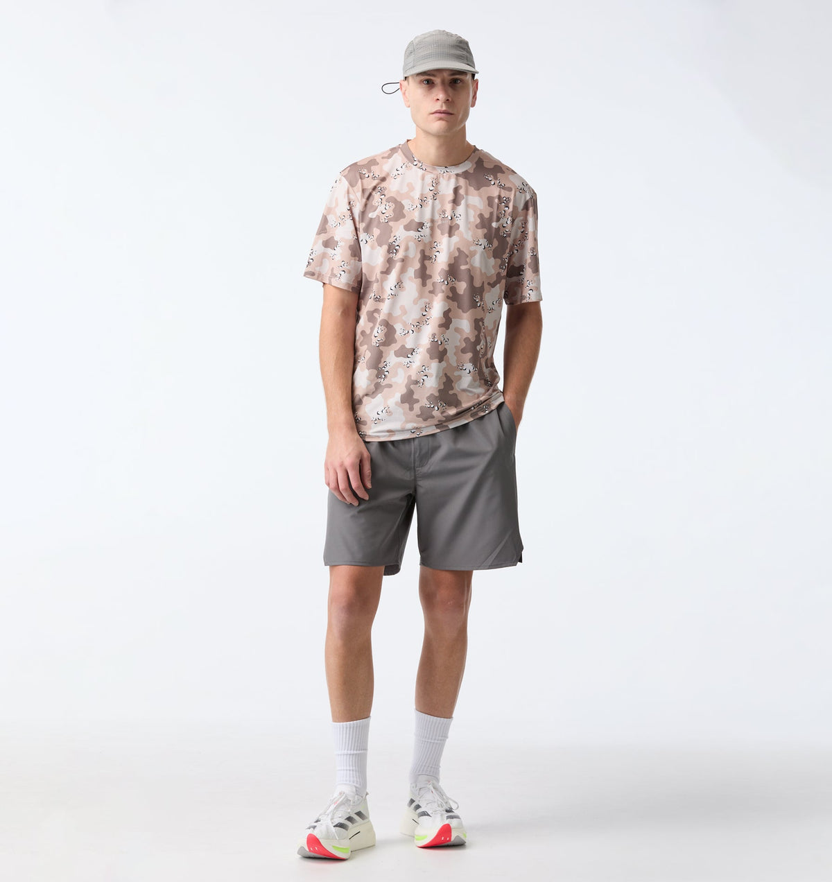 Active 5 Inch Short - Cobblestone