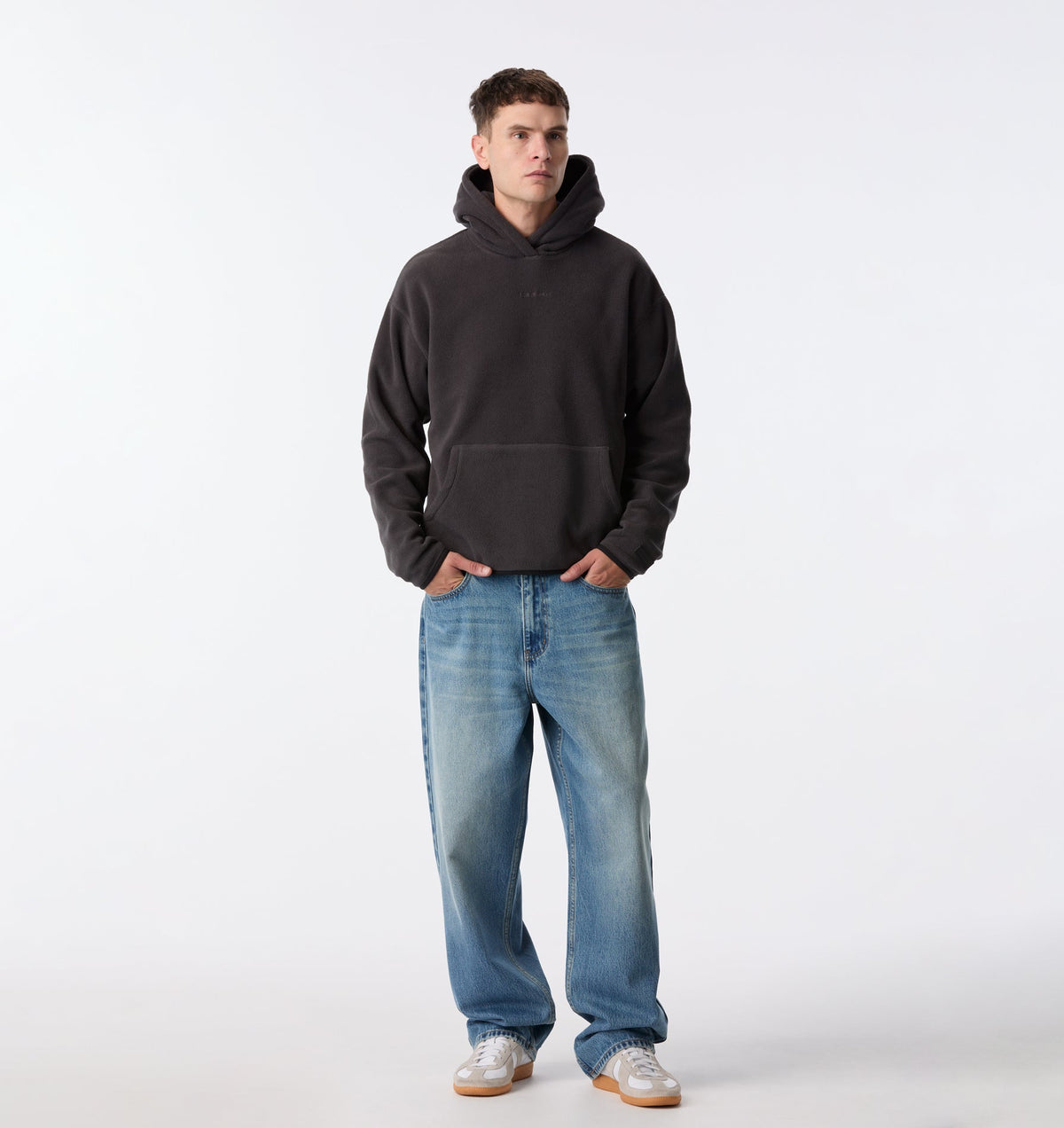 Polar Fleece Hood - Charcoal