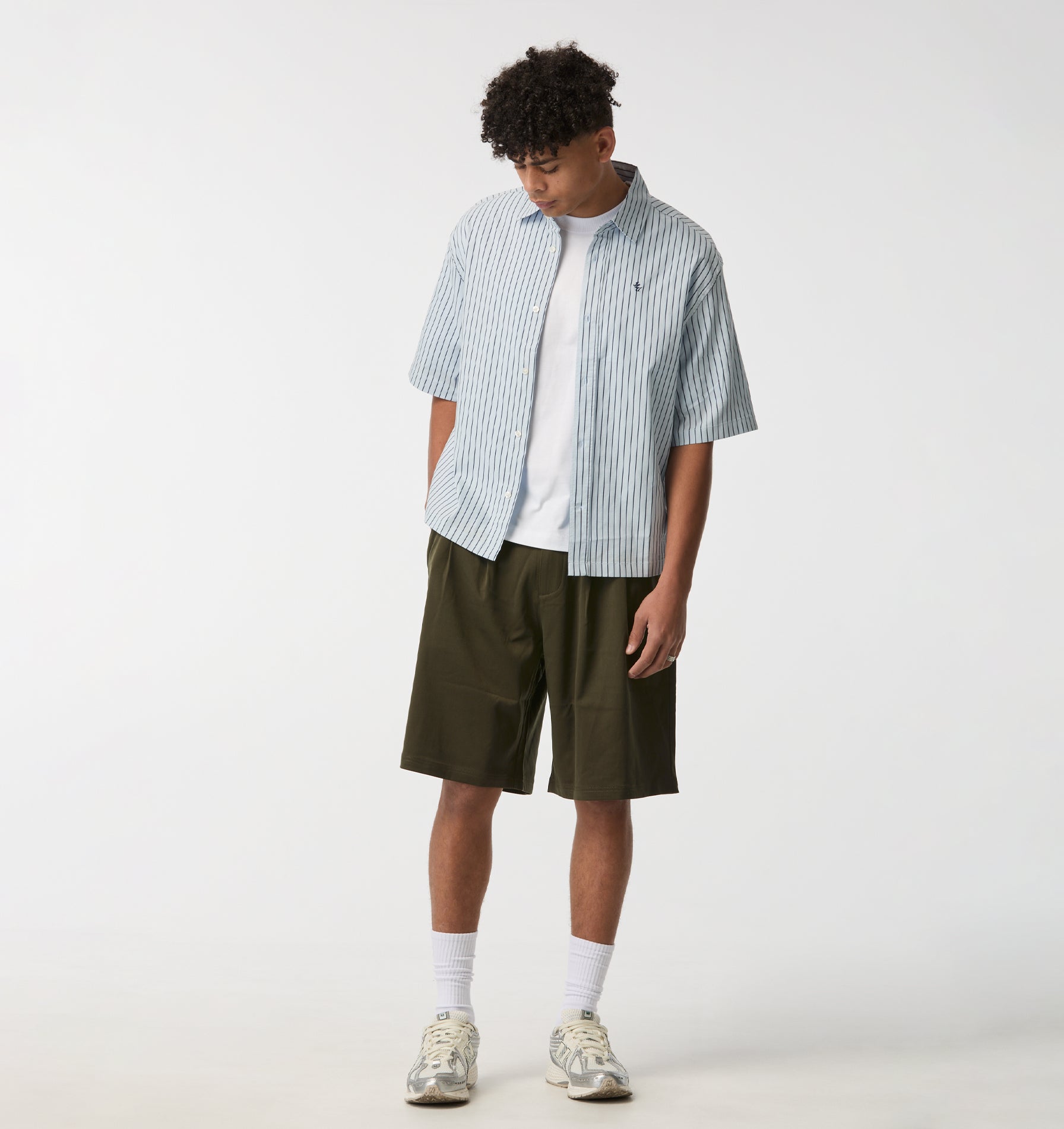 Alby Pleated Short - Army Green