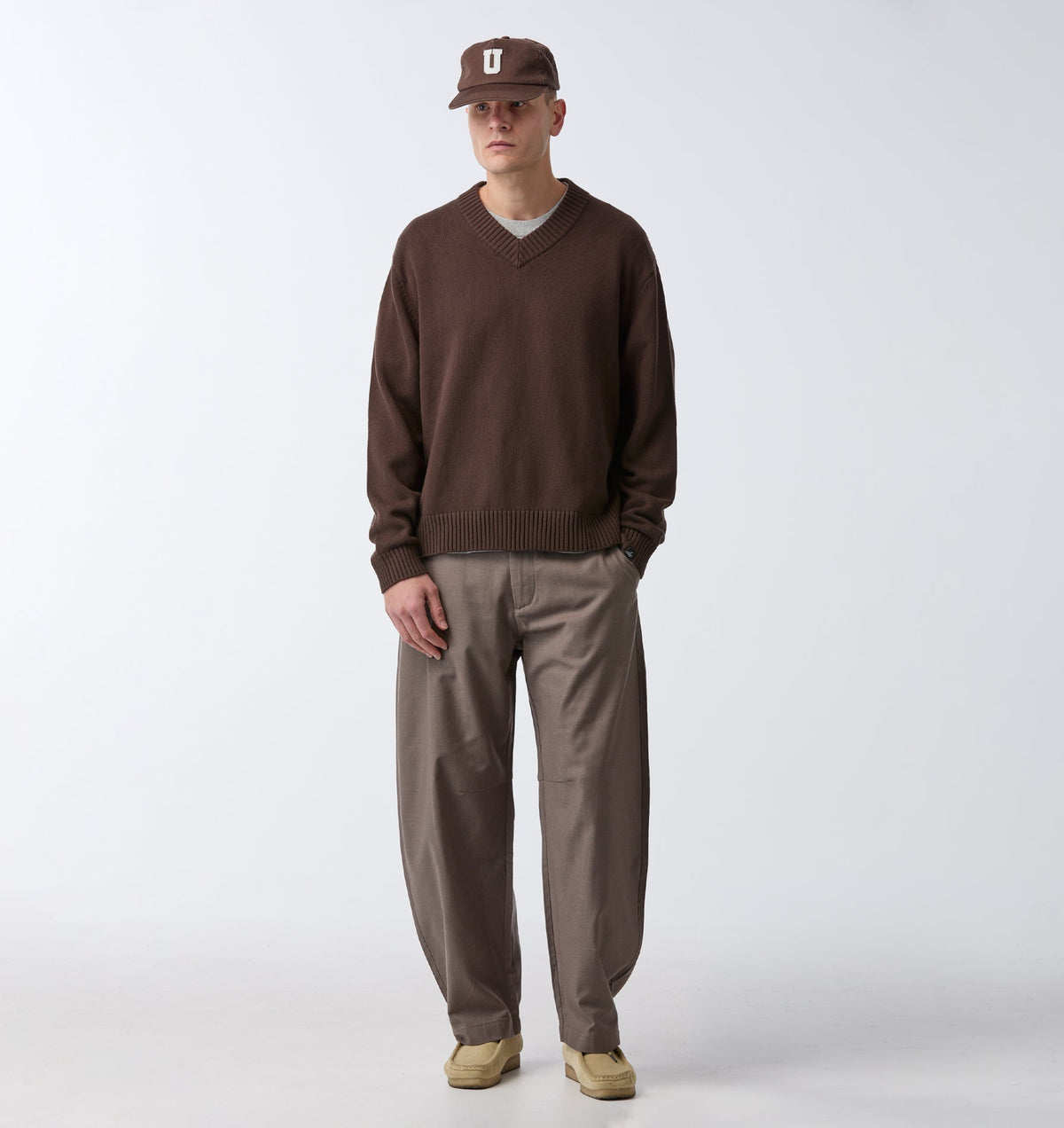 V Neck Sweater - Espresso
