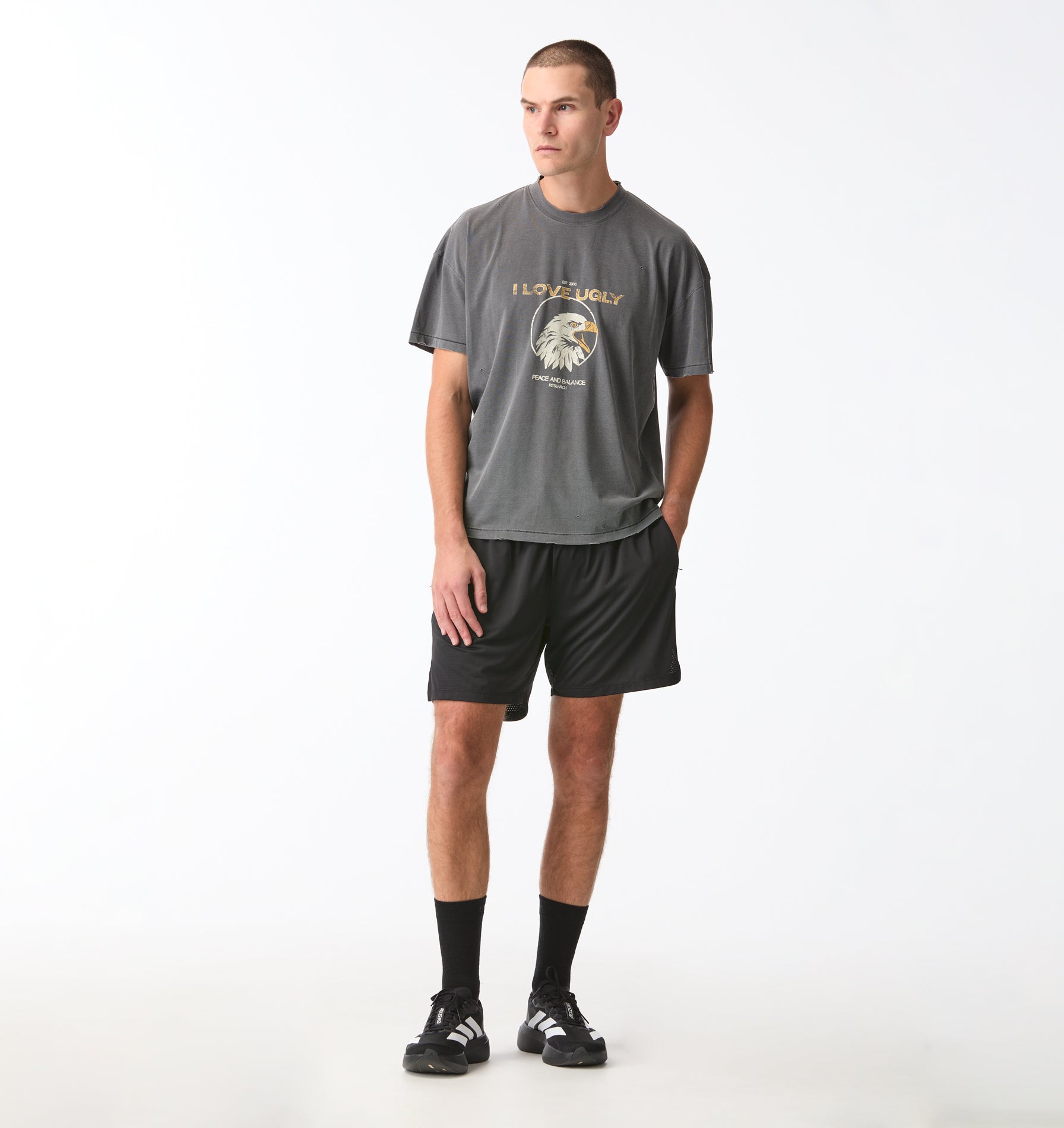 Performance Mesh 2 in 1 Short - Black