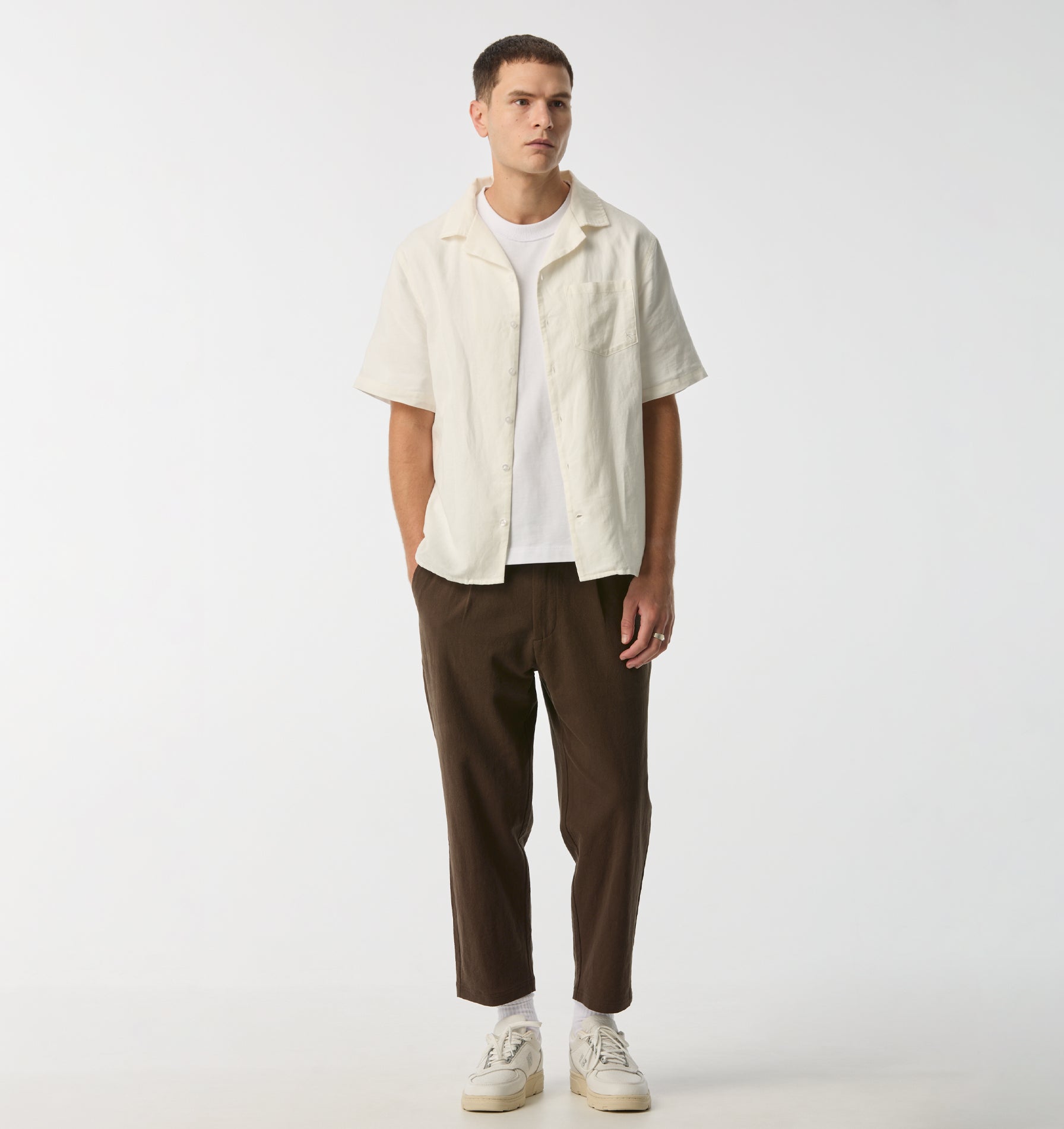 Linen Kobe Pant - Espresso