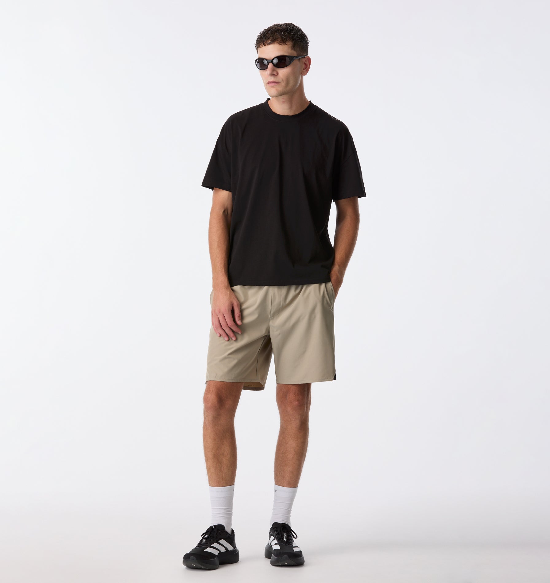Cotton Active Crop Tee - Black