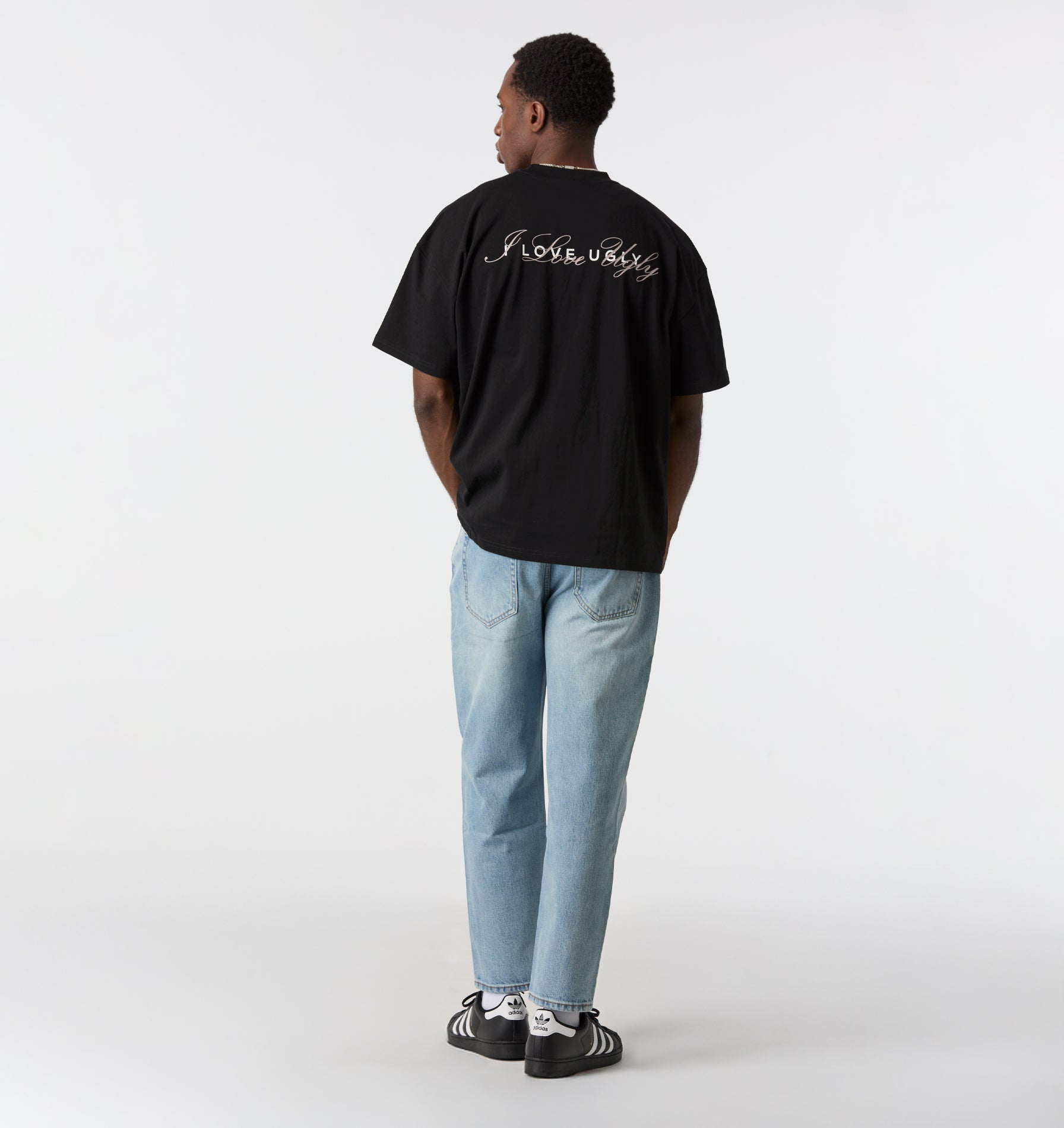 Cursive Box Tee 2.0 - Black