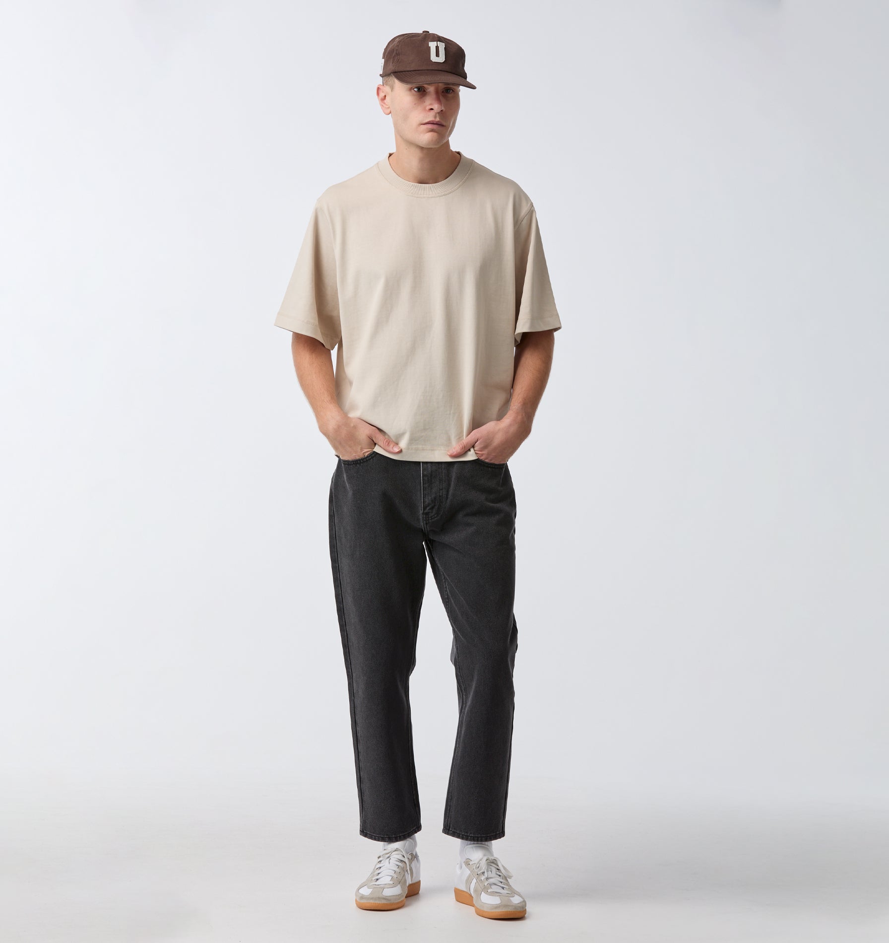 Cropped 90s Denim - Washed Black