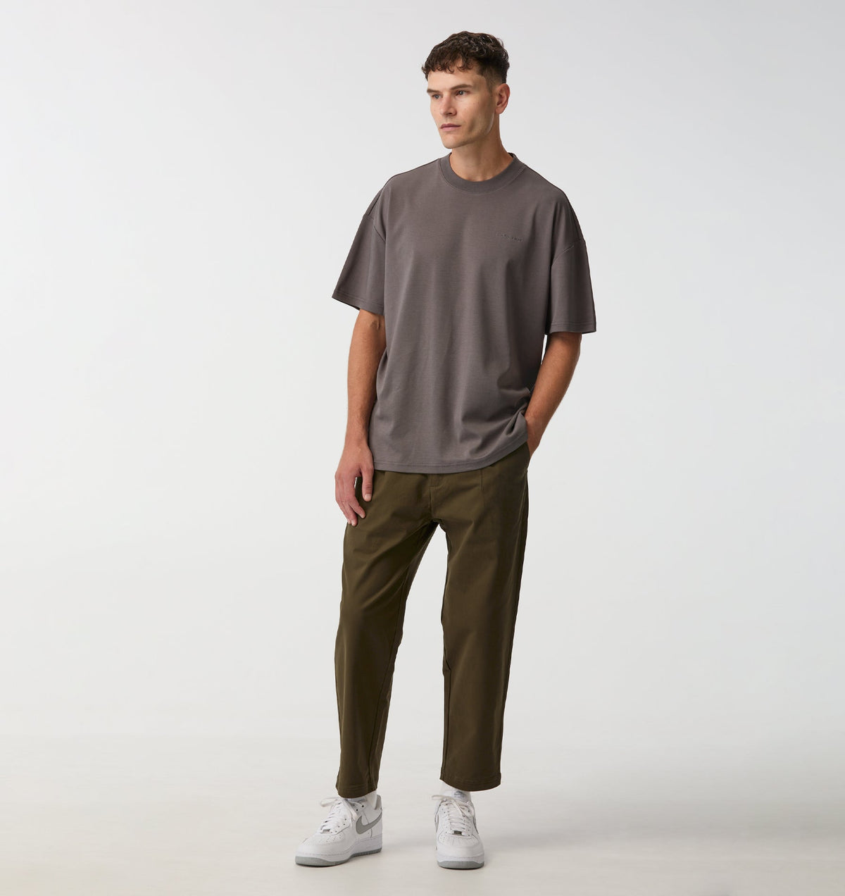 Interlock Box Tee 2.0 - Cobblestone