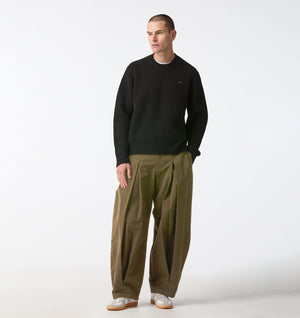 Box Pleat Pant - Dark Olive