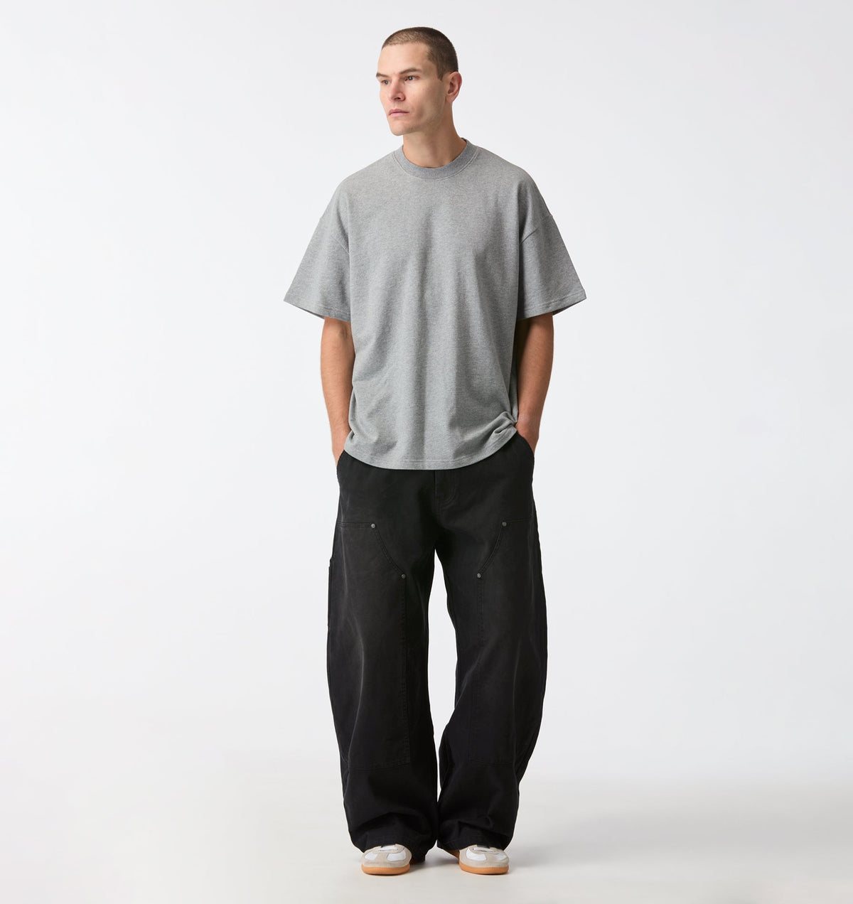 Balloon Double Knee Pant - Vintage Black