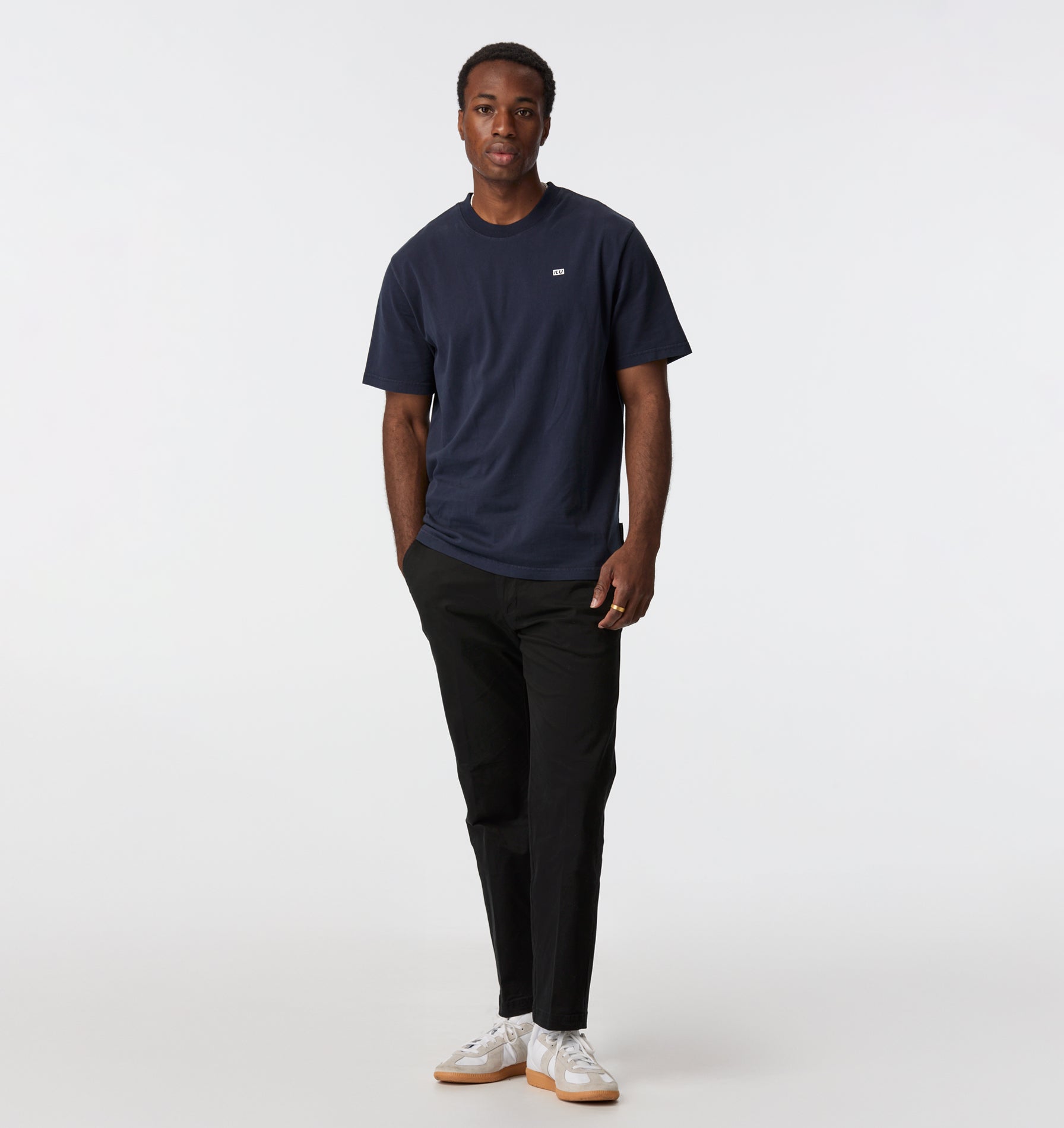Uniform Logo Tee - Washed Navy