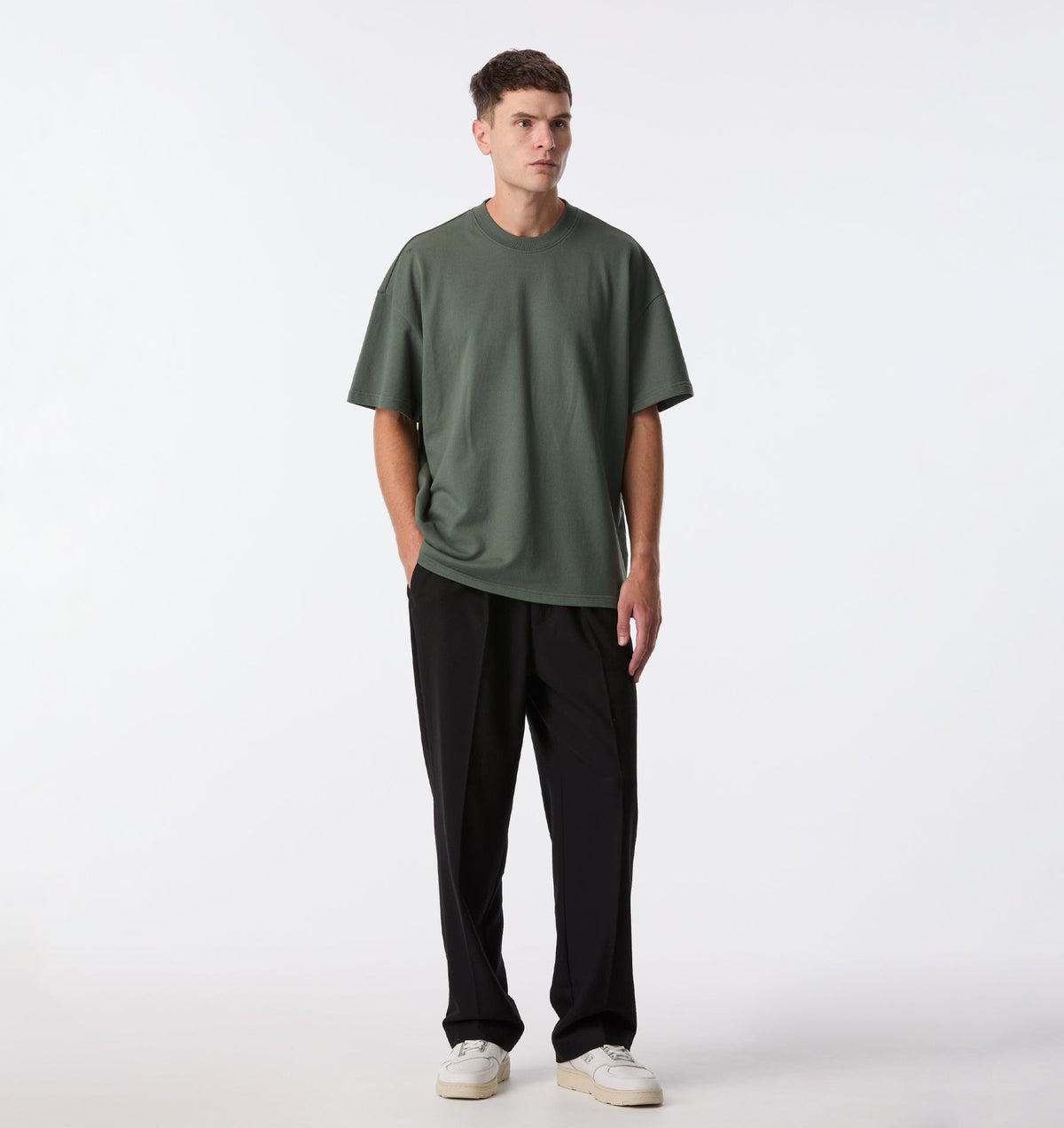 Heavy Box Tee 2.0 - Smokey Green