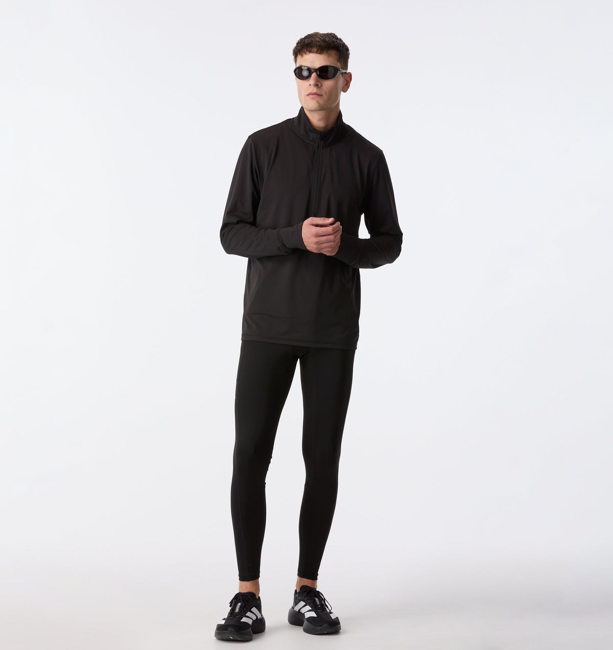 Active Zip Pullover - Black