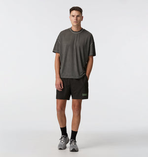 Active Crop Tee - Washed Black