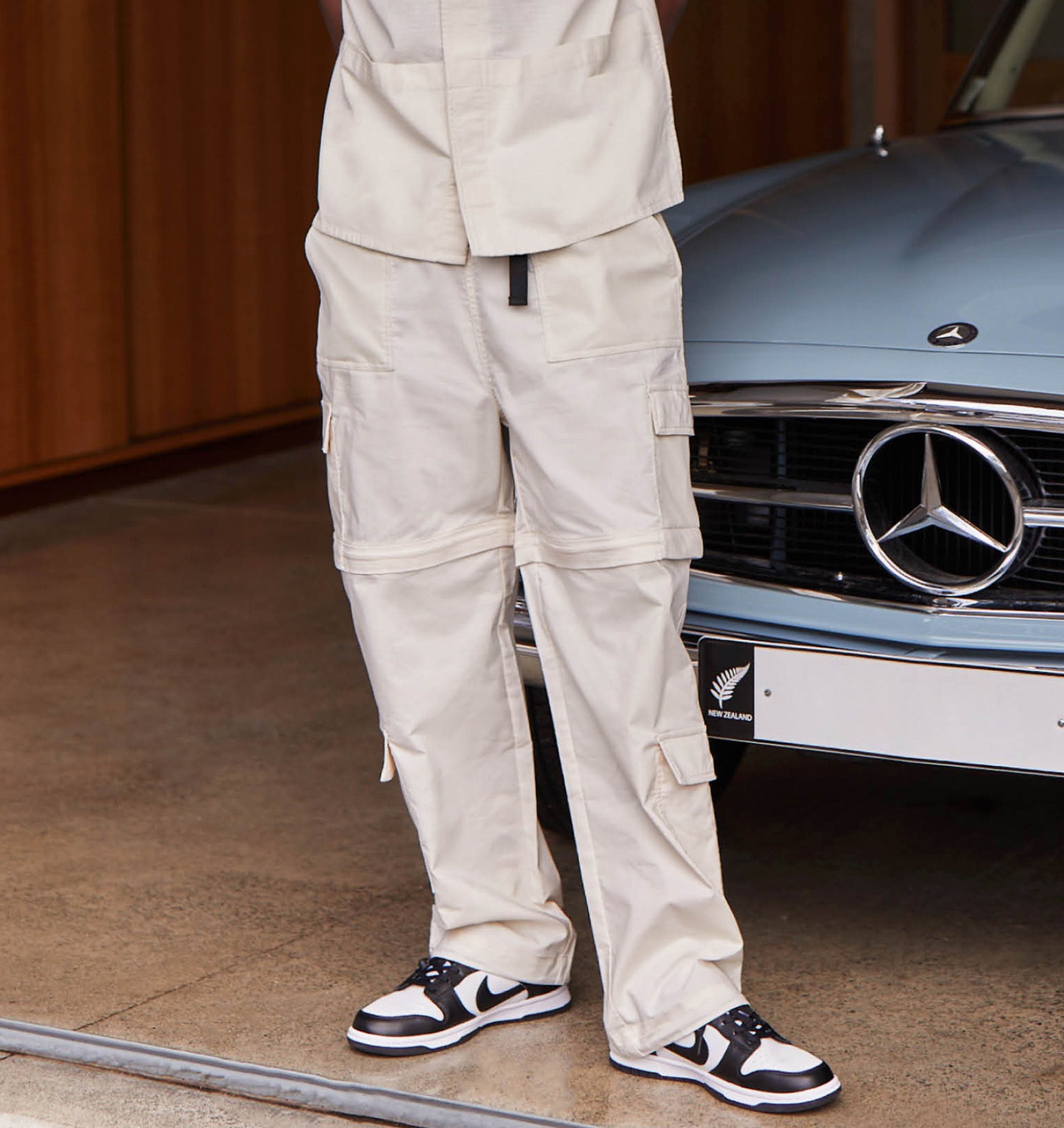Reggie Convertible Cargo Pant - Off White