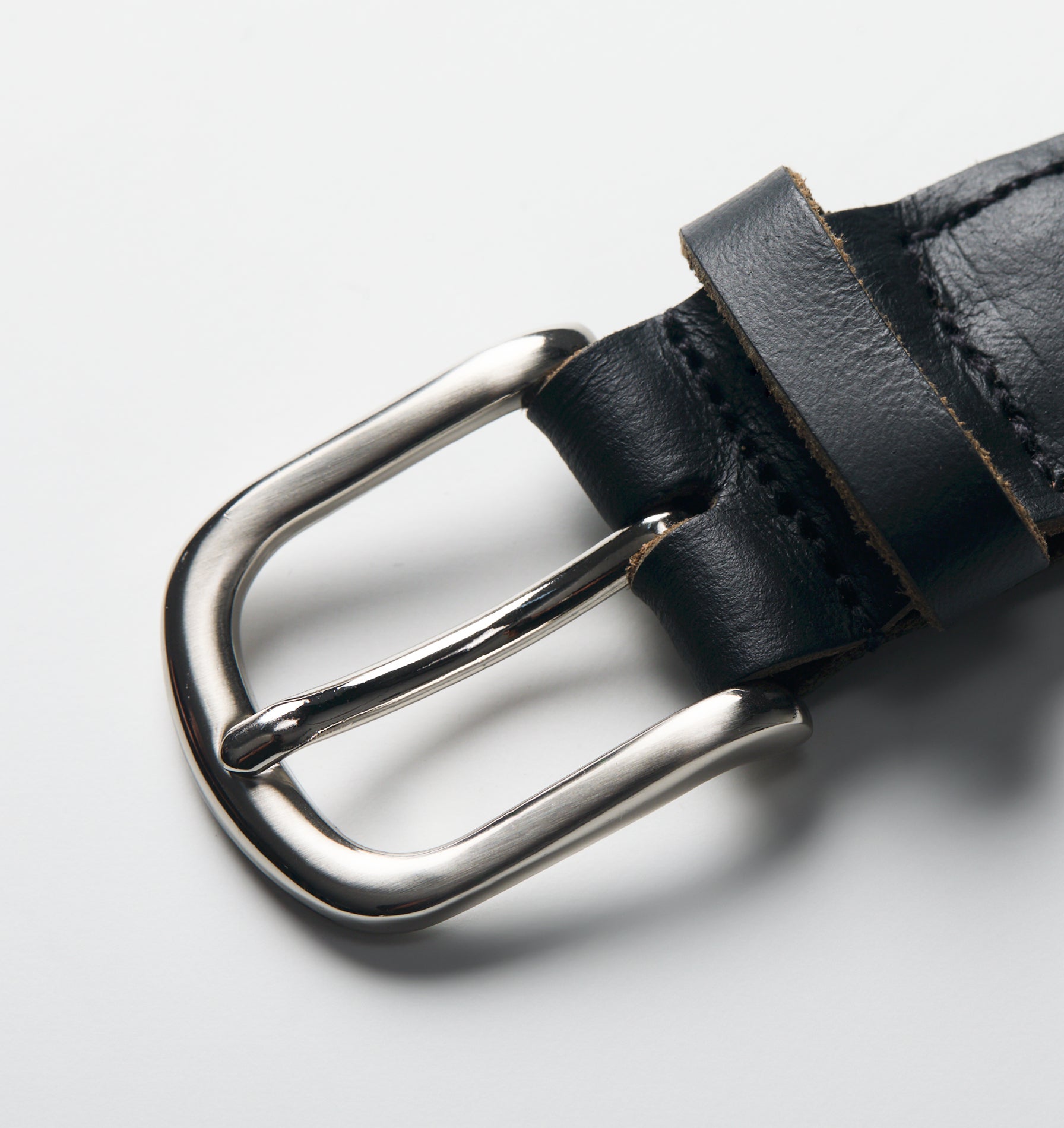 Hand-Braided Leather Belt - Black