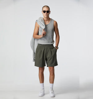 Waffle Tank Top - Vintage Grey