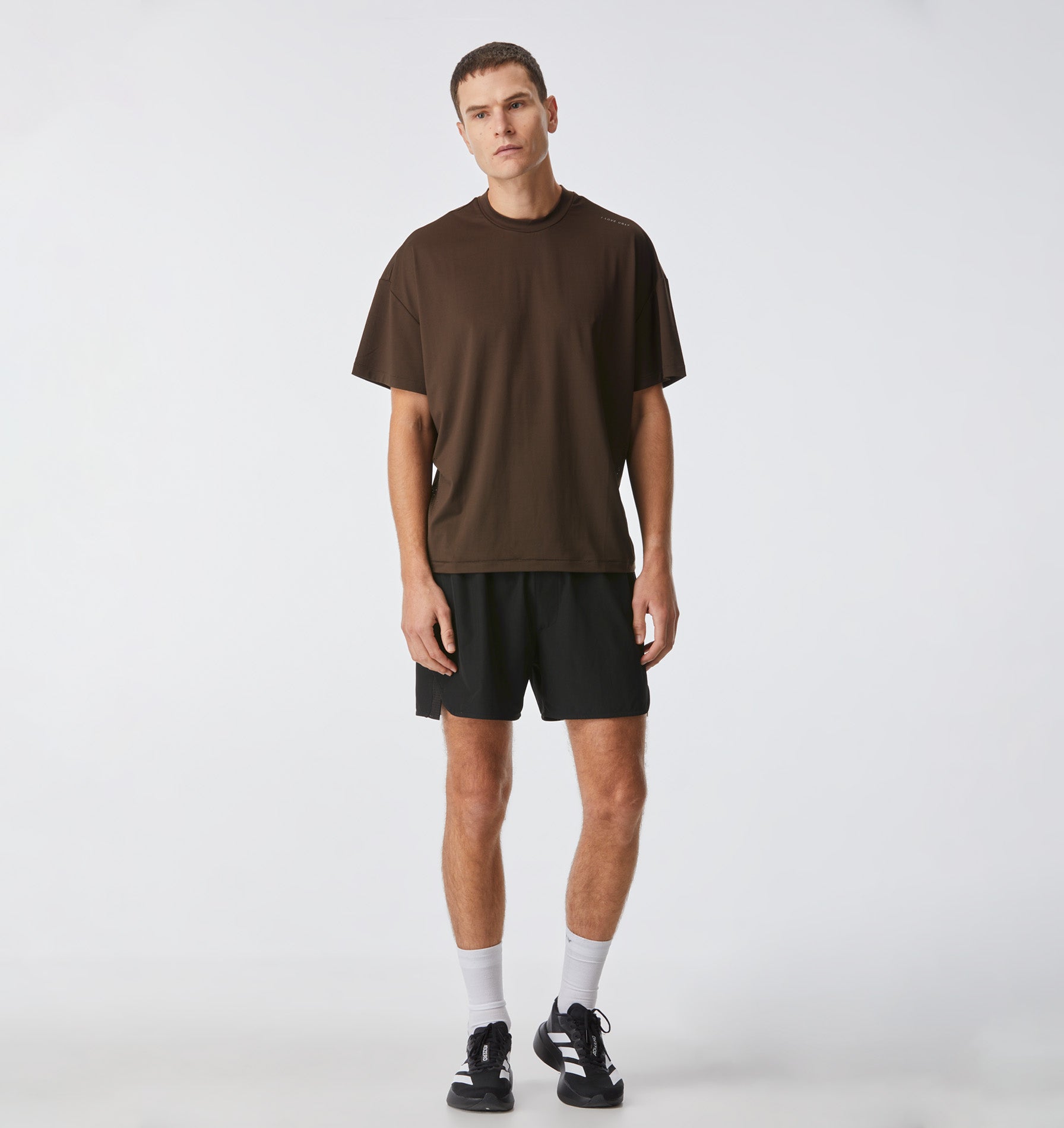 Active Lewi Cropped Tee - Espresso