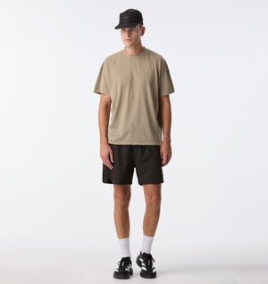 Cotton Active Crop Tee - Washed Taupe