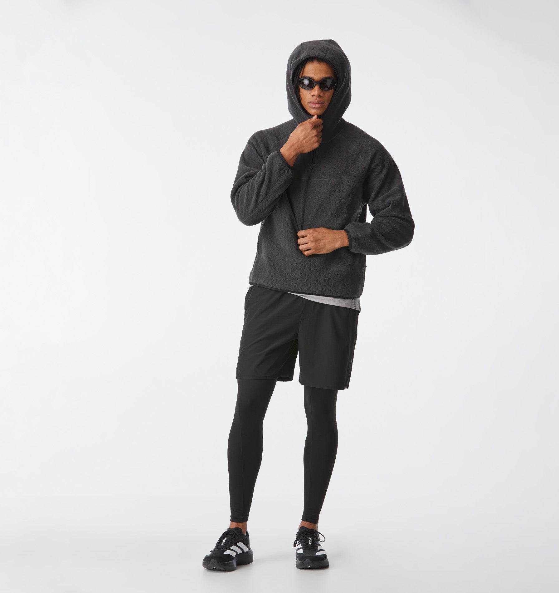 Active Hooded Fleece - Charcoal