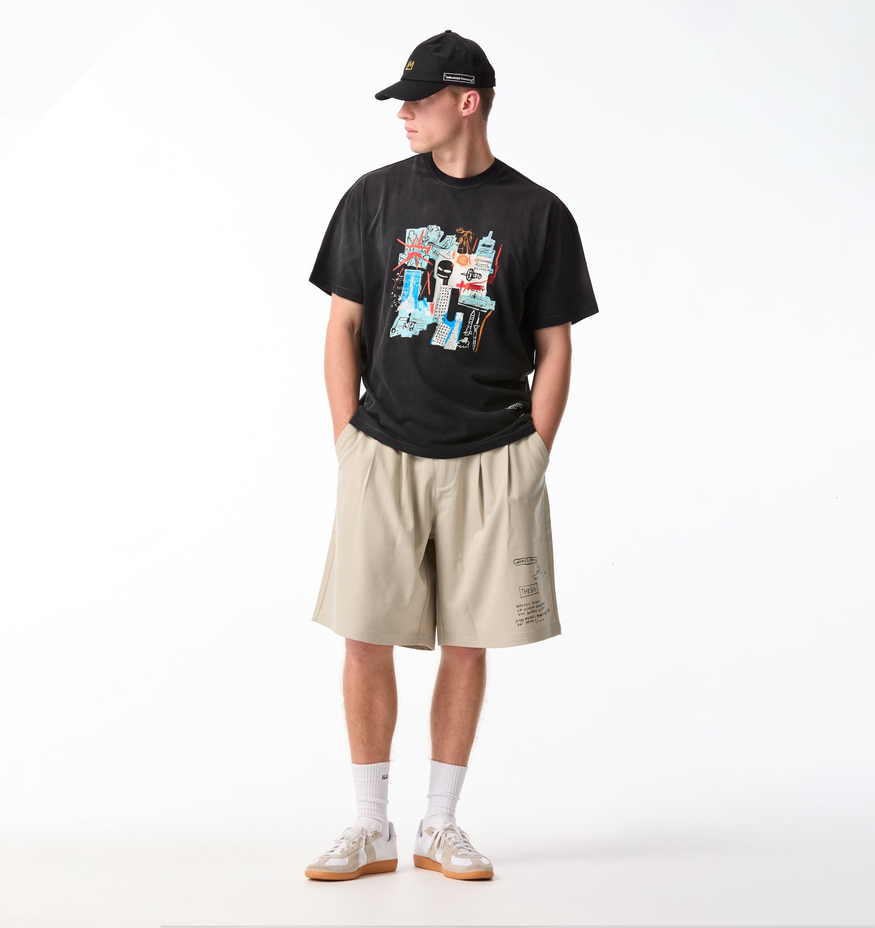 Basquiat Carbon Box Tee 2.0 - Faded Black