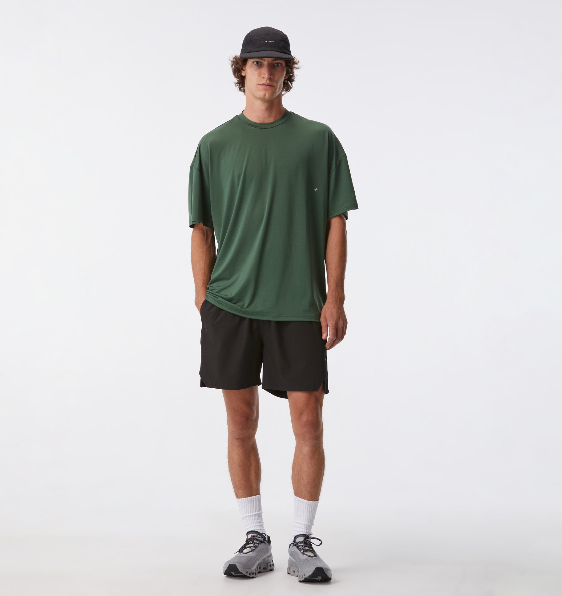 Active Box Tee - Forest Green