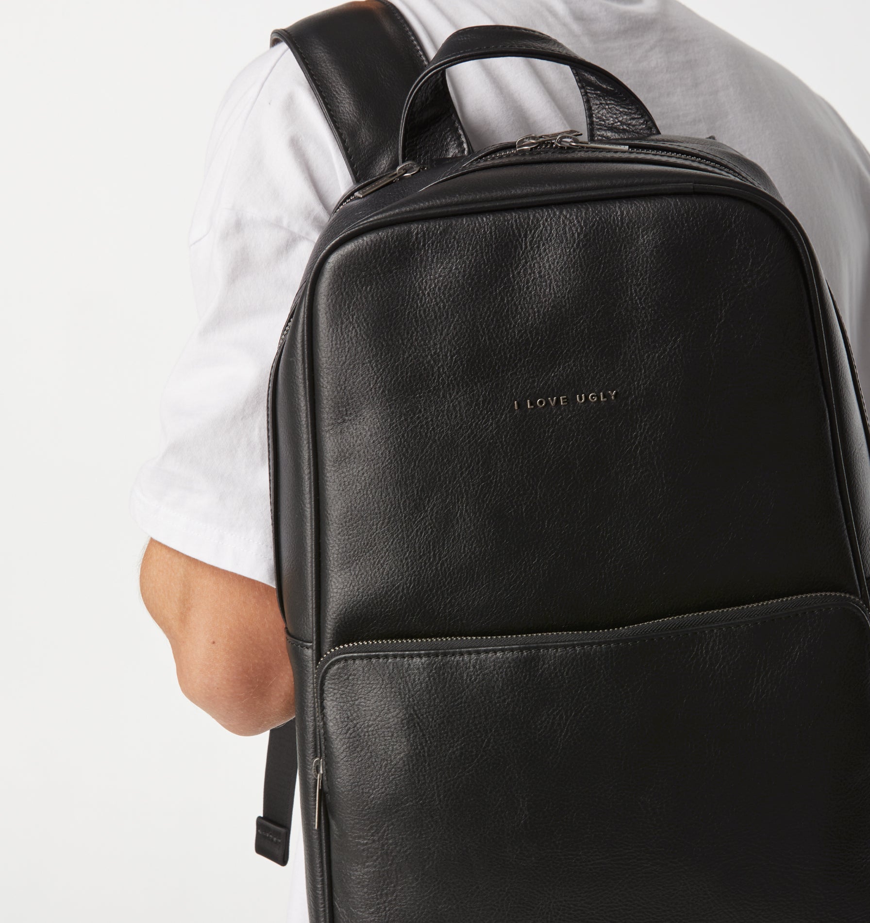 Dallas Leather Backpack - Black