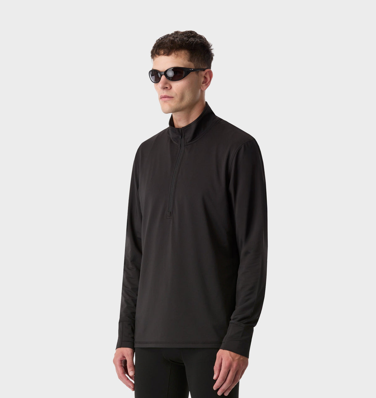 Active Zip Pullover - Black