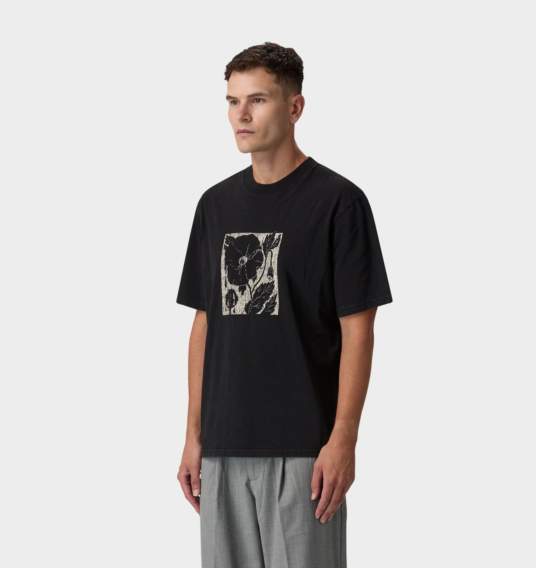 Weeping Bloom Uniform Tee - Vintage Black