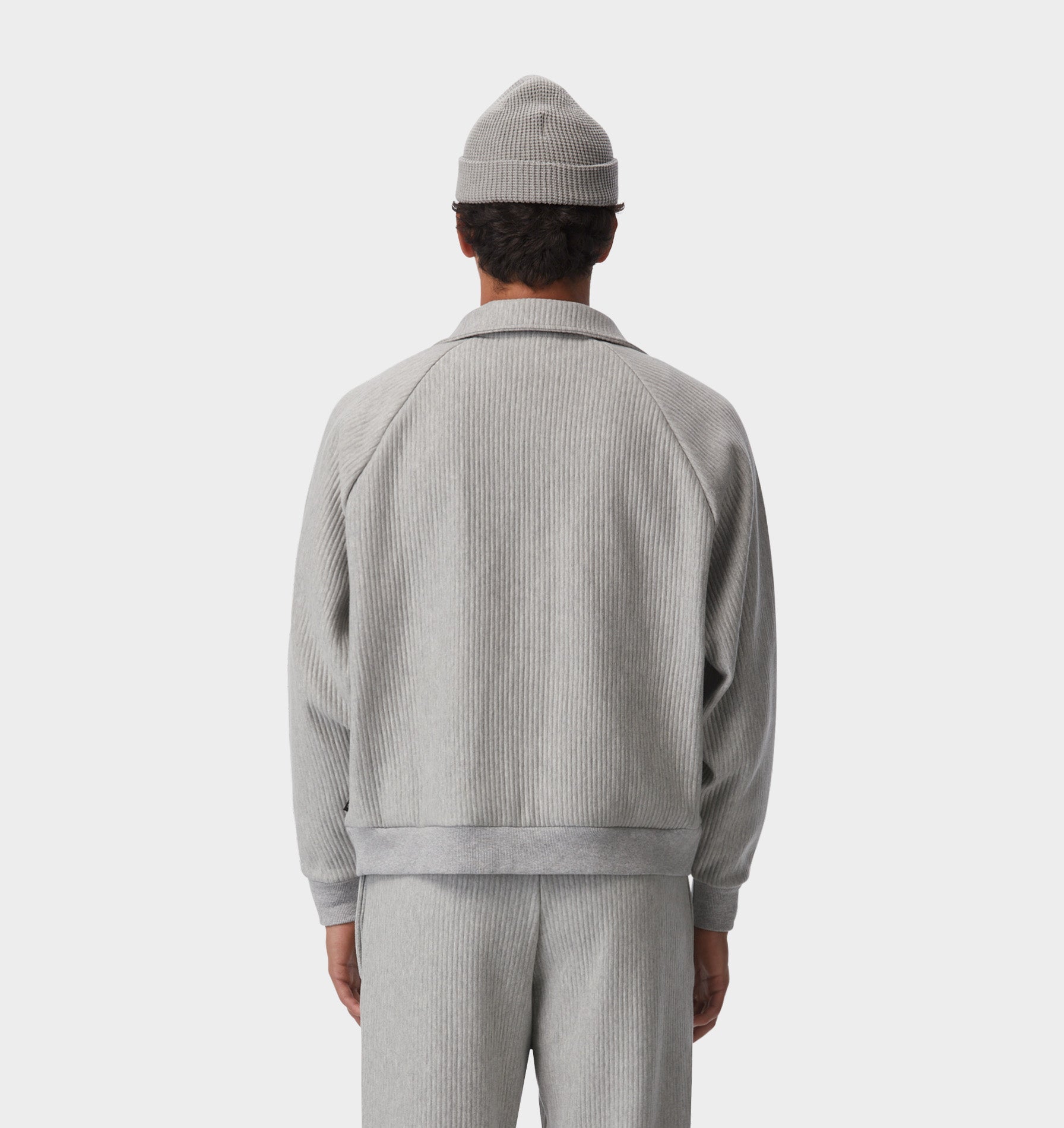 Zip Through Tottenham Pullover - Vintage Grey