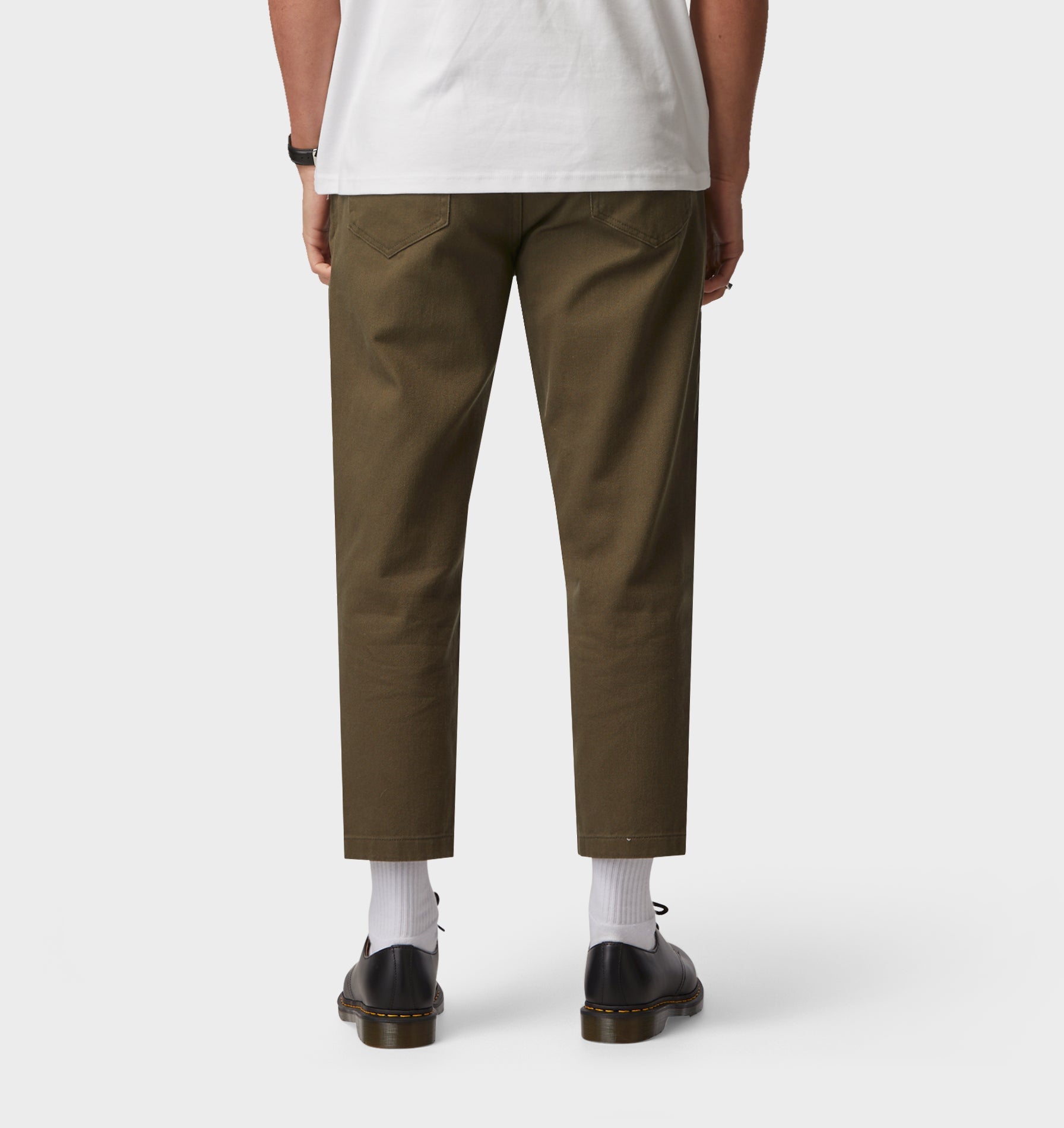 Cropped 90s Denim - Olive
