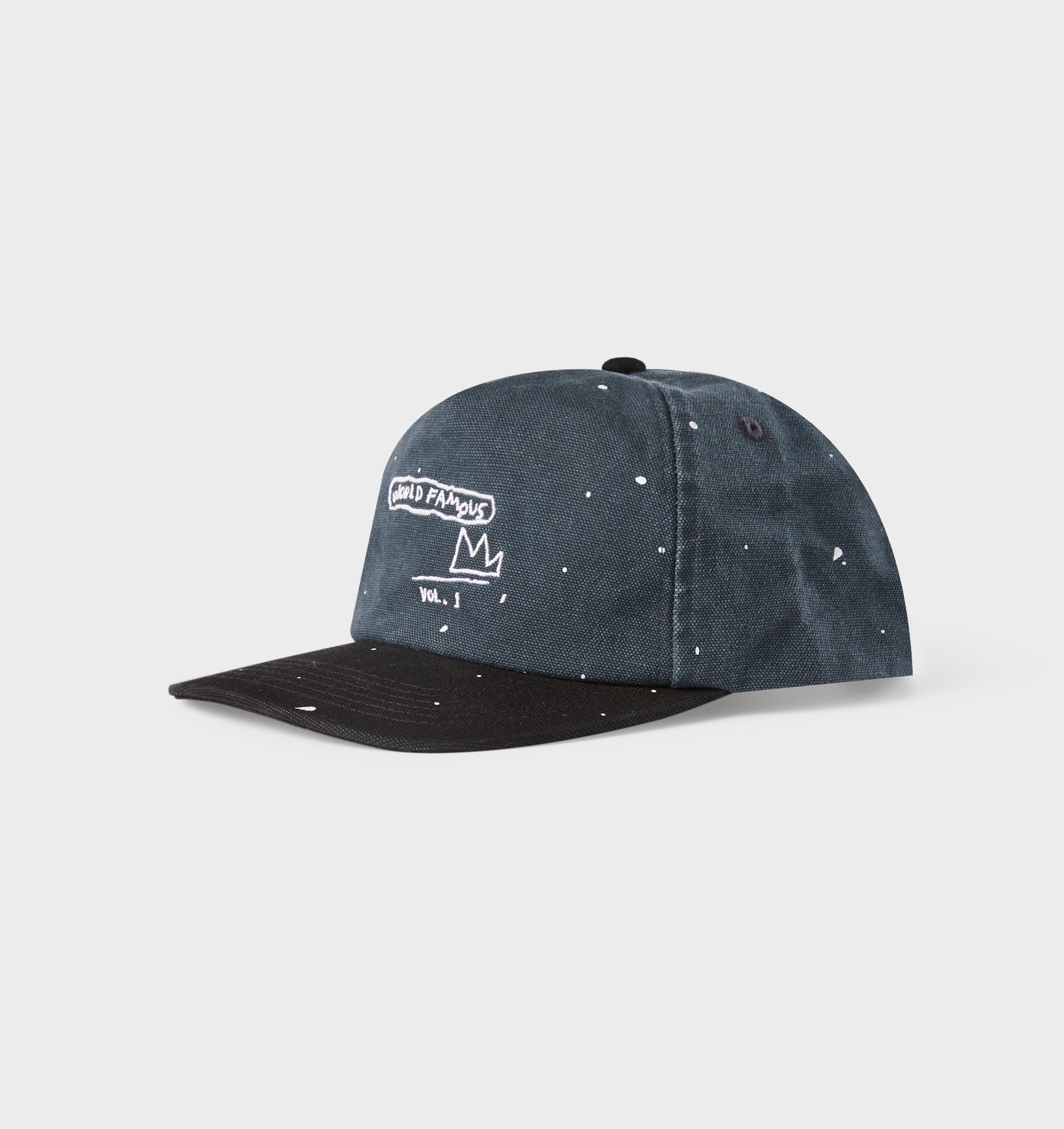 Basquiat Painter Ryder Cap - Steel Blue/Black
