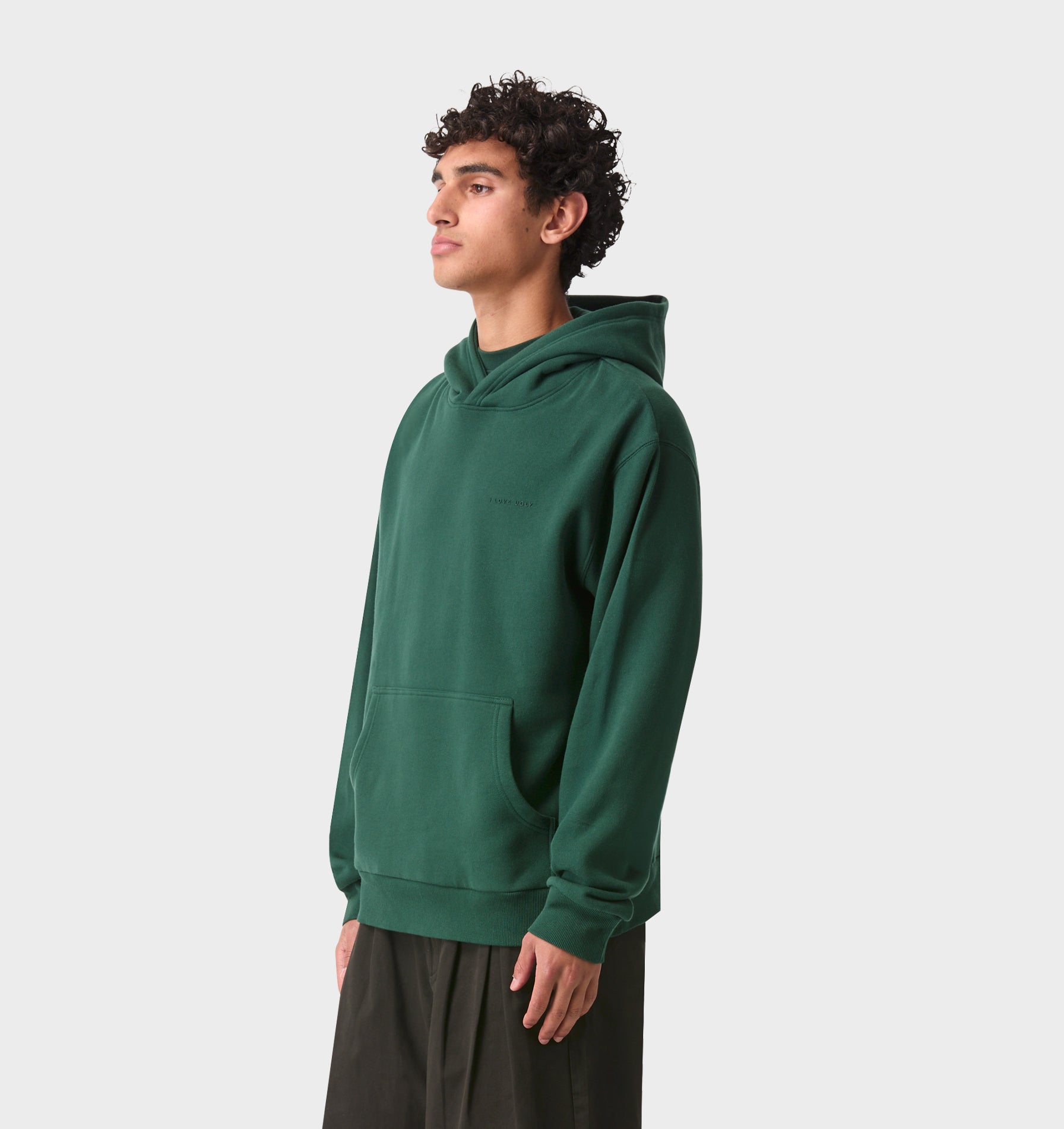 Uniform Logo Hood - Hunter Green