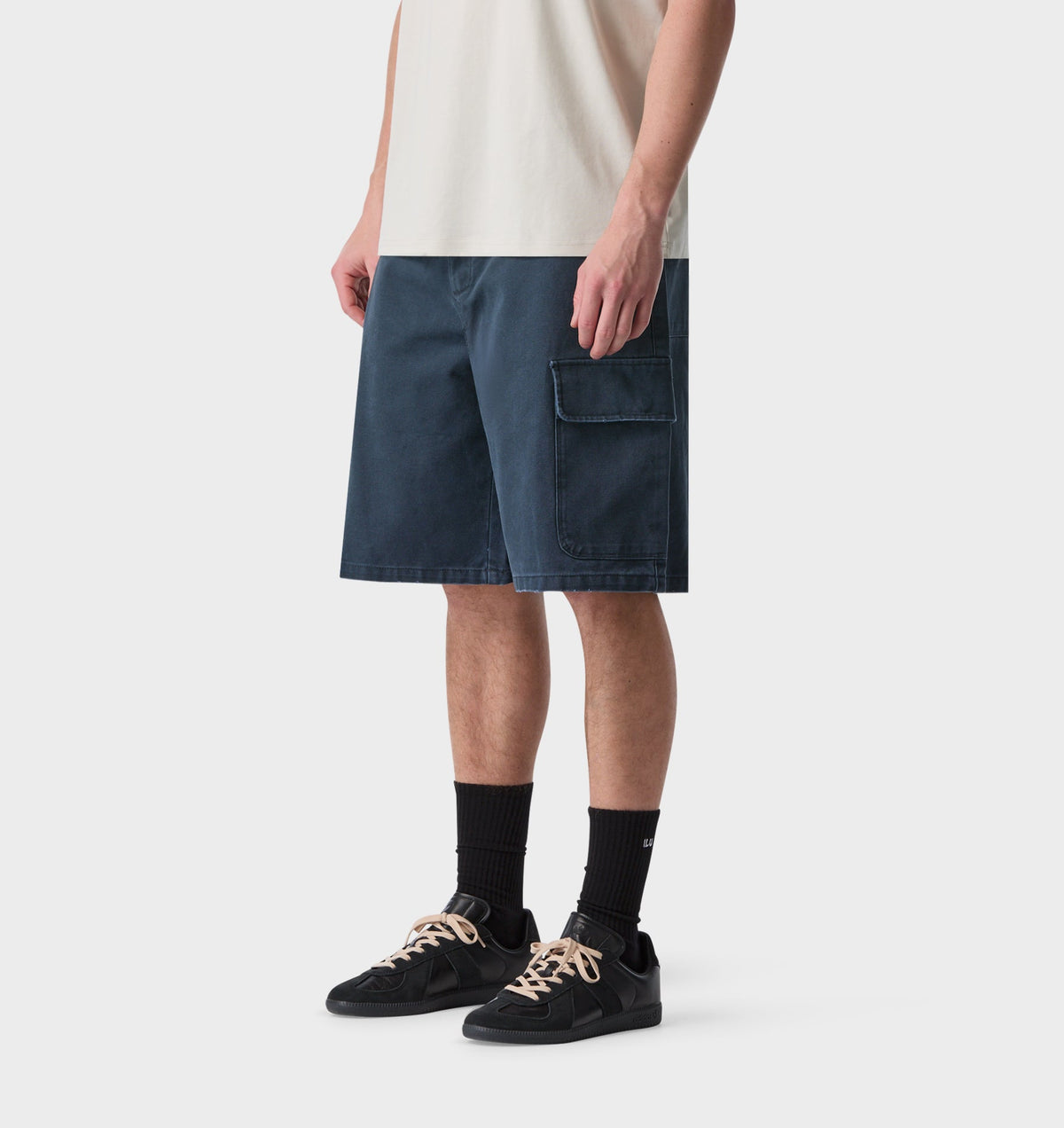 Canvas Cargo Short - Indigo