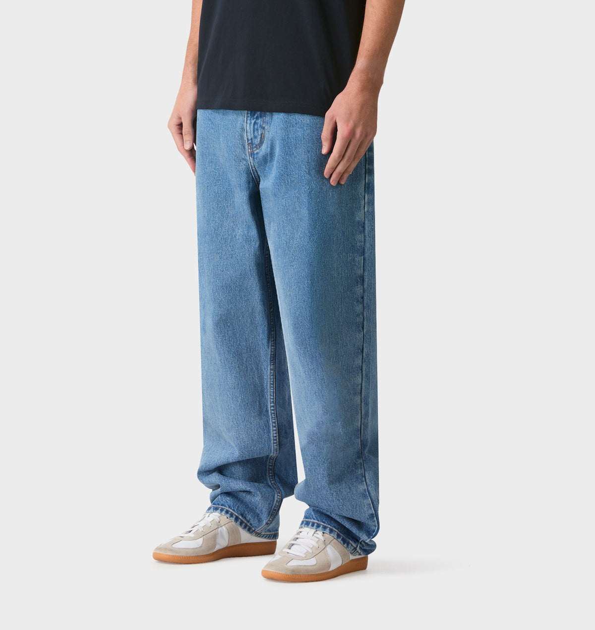 Edgar Wide Denim - Washed Vintage Blue